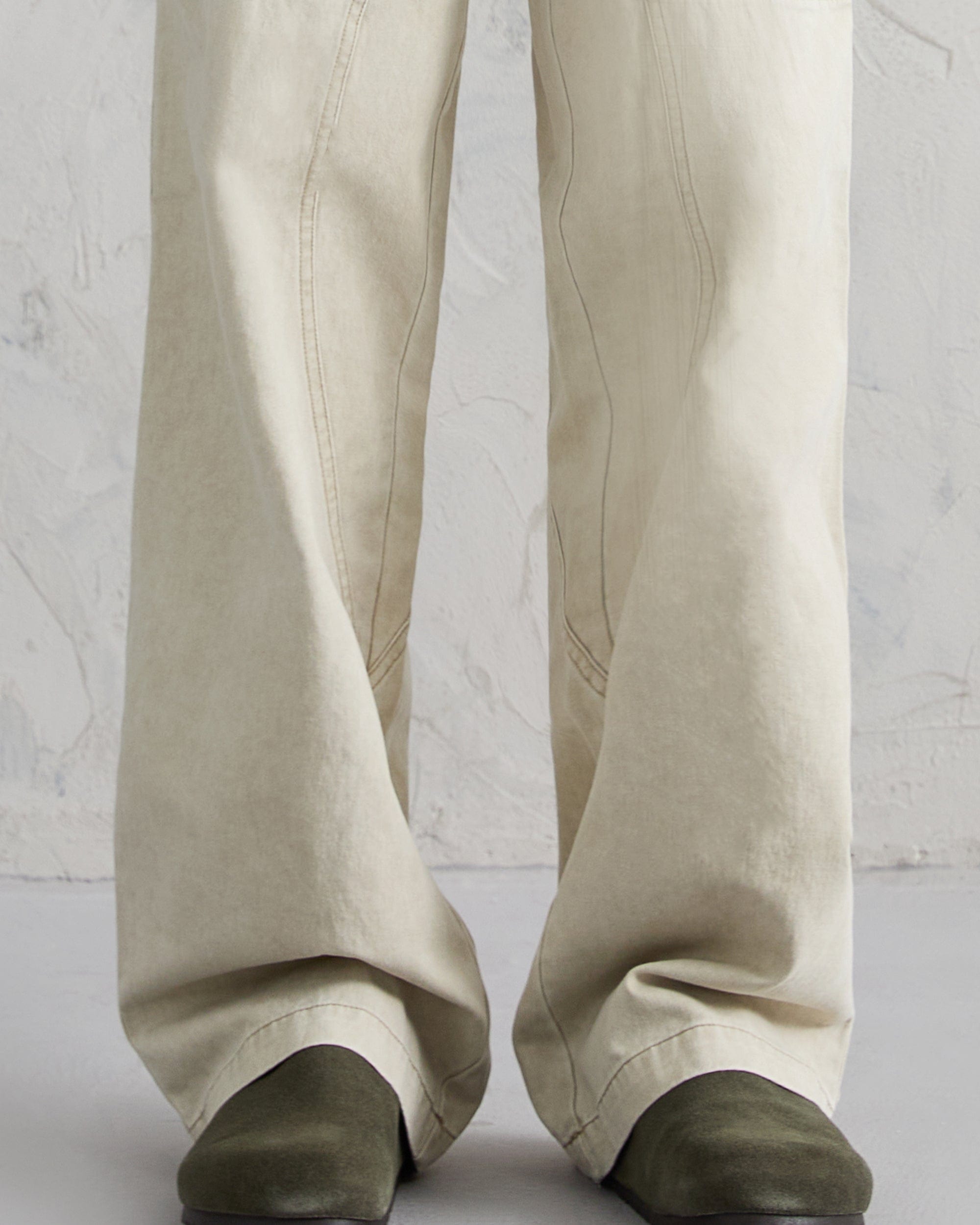 ORGANIC EMOTION Deconstructed Layered-pocket Button Pants