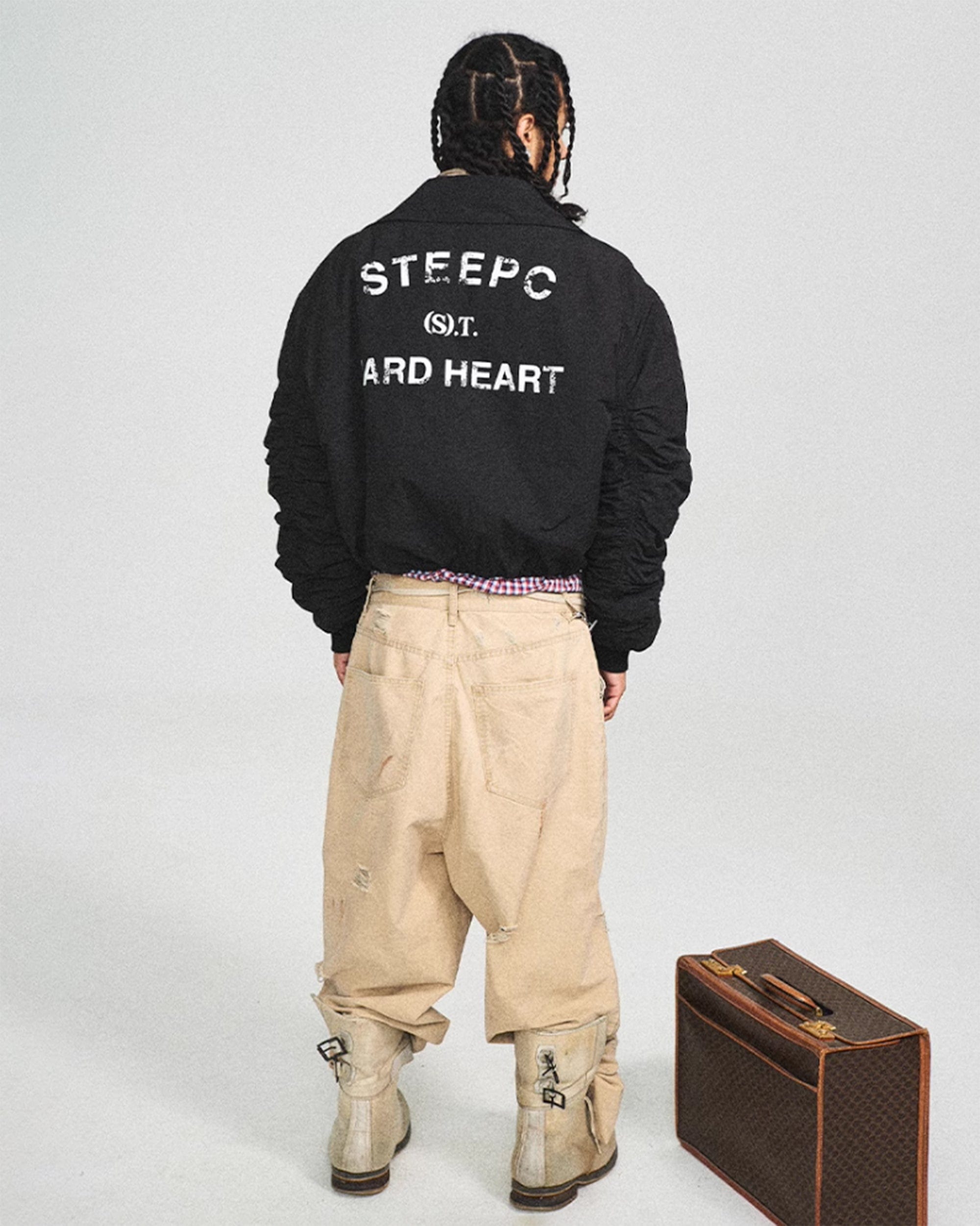 STEEPC Hard Heart Modern Bomber Jacket