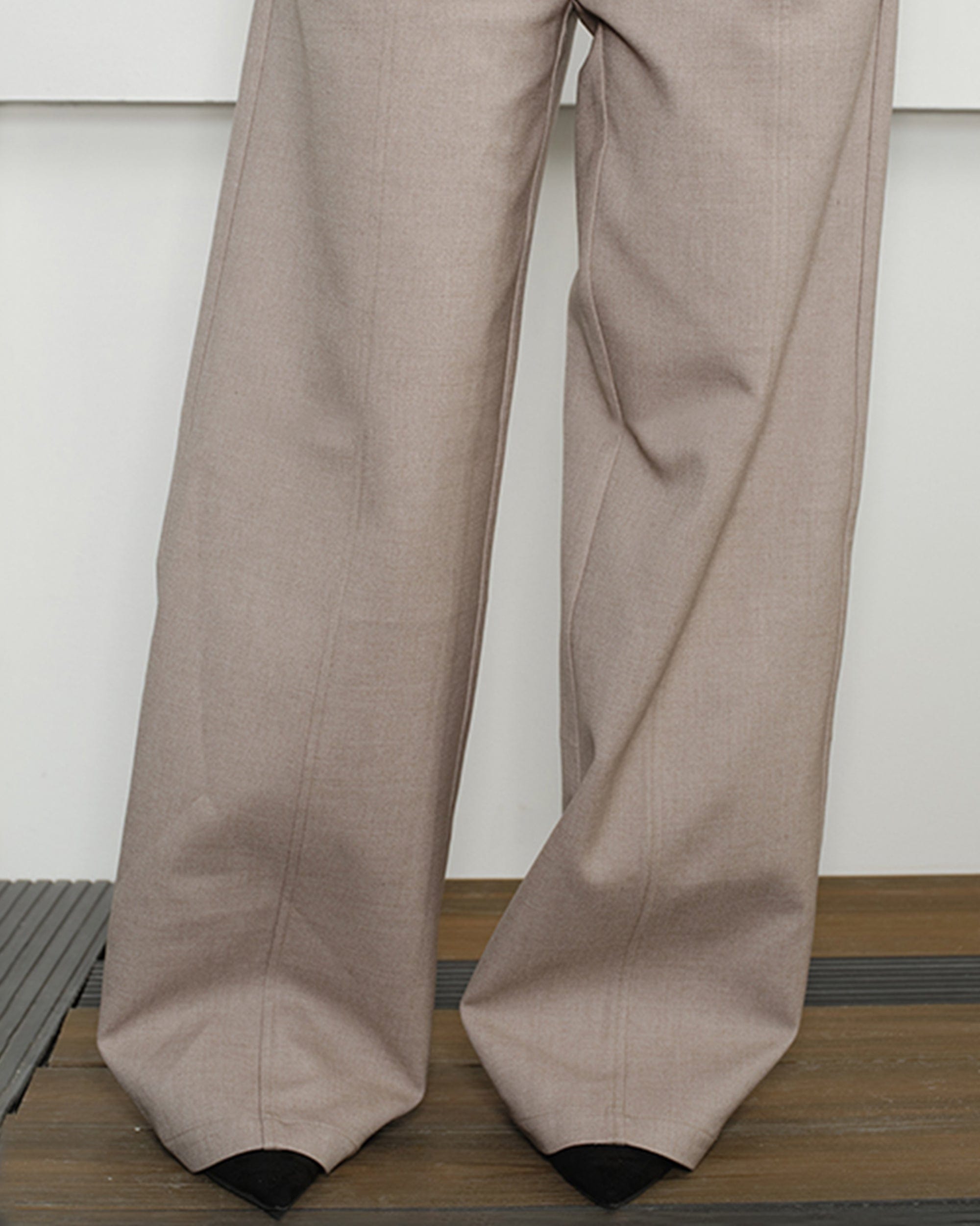 KREATE Double-Breasted Wide-Leg Trousers