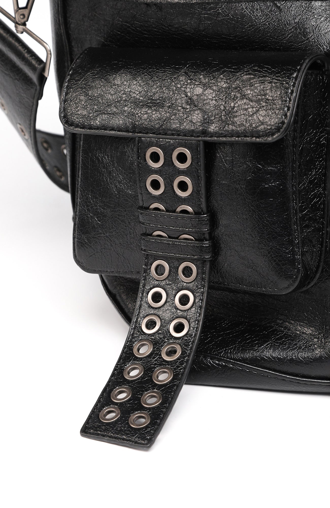 REBEL WAVE Cross Faux Leather Tote Bag