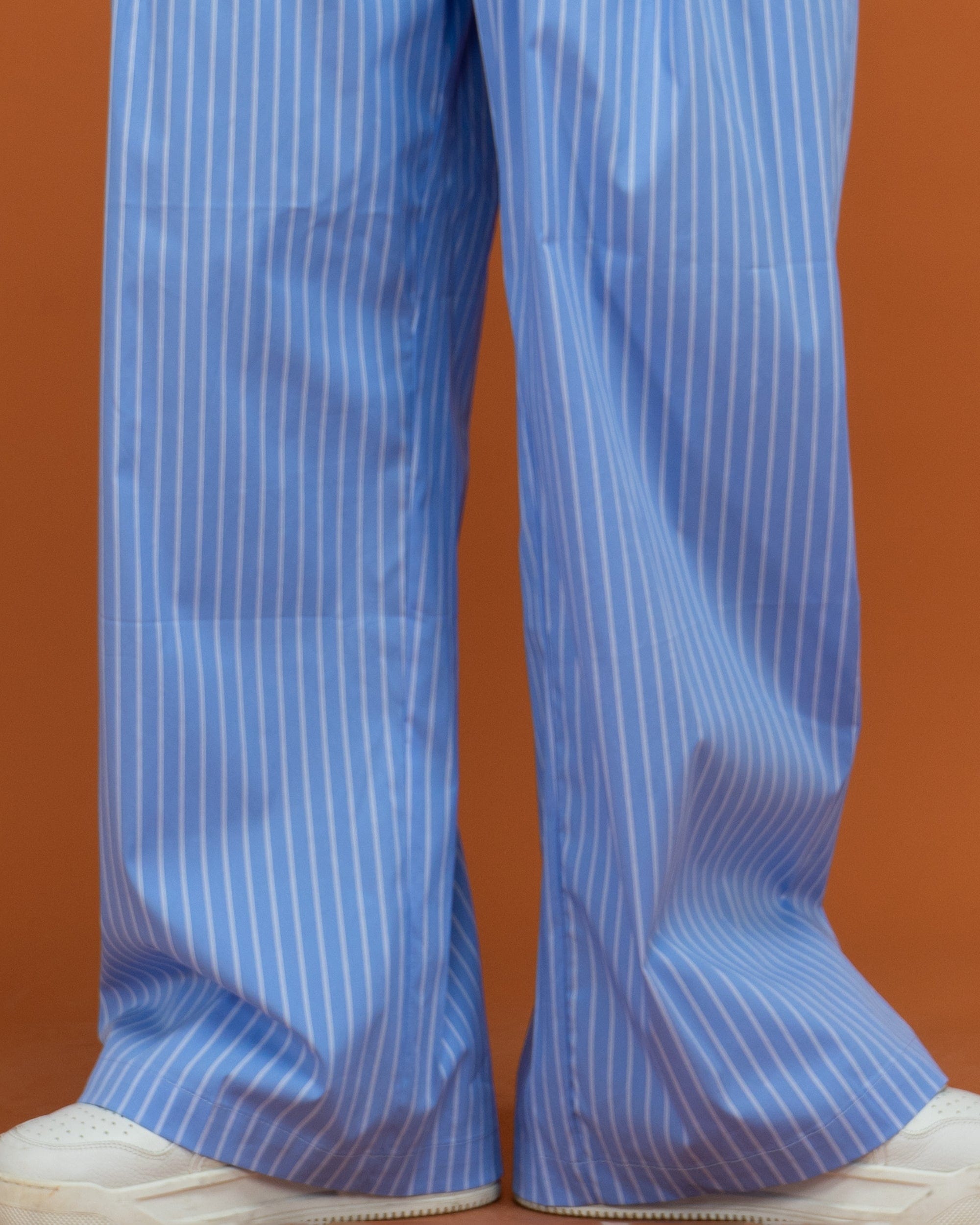 CLP Classic Striped Drawstring Wide-Leg Pants