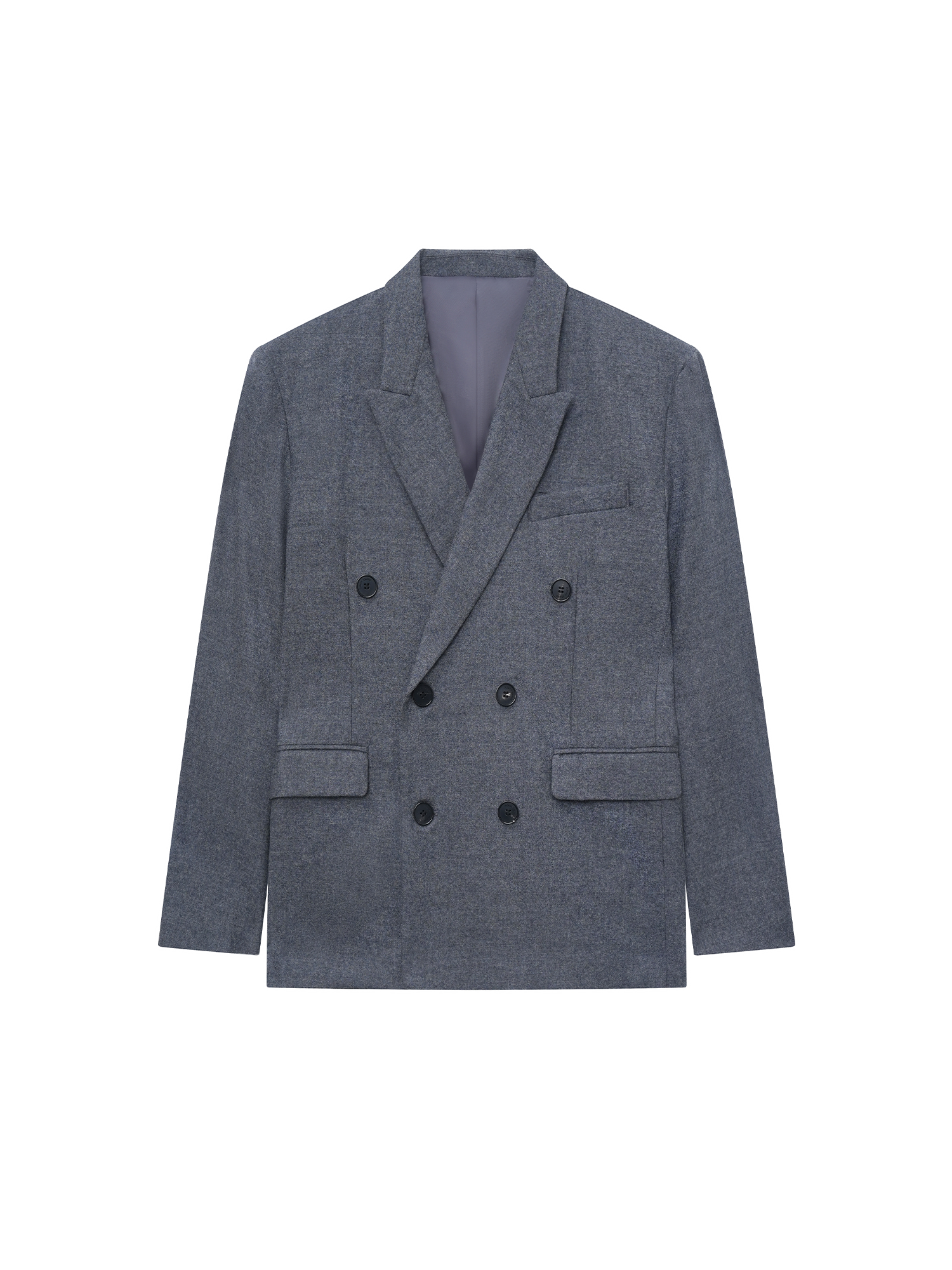 OUYANG WENJUN Double-Breasted Wool-Blend Blazer