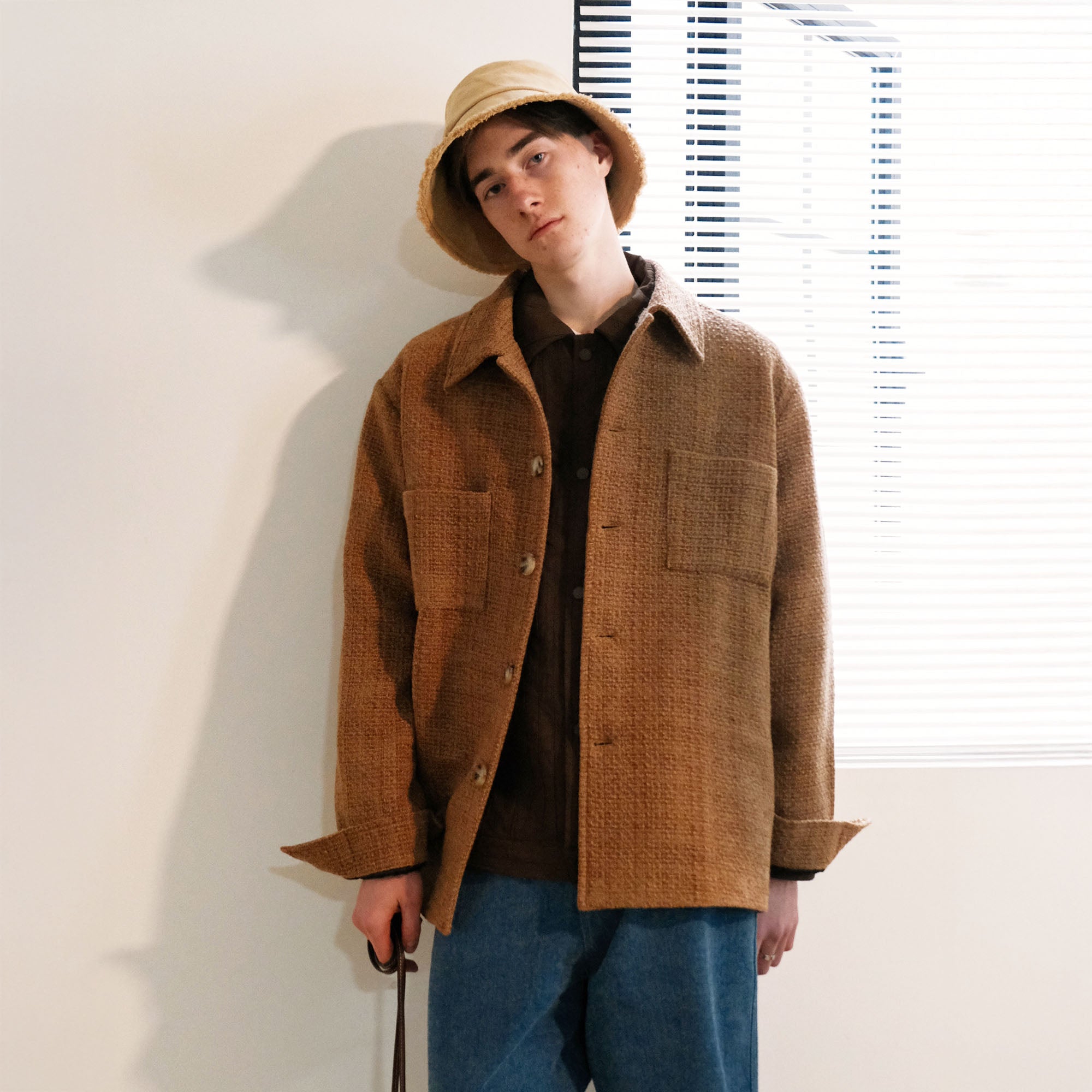 WIID Bouclé Utility Jacket, premium urban and streetwear designers apparel on PROJECTISR.com, WIID