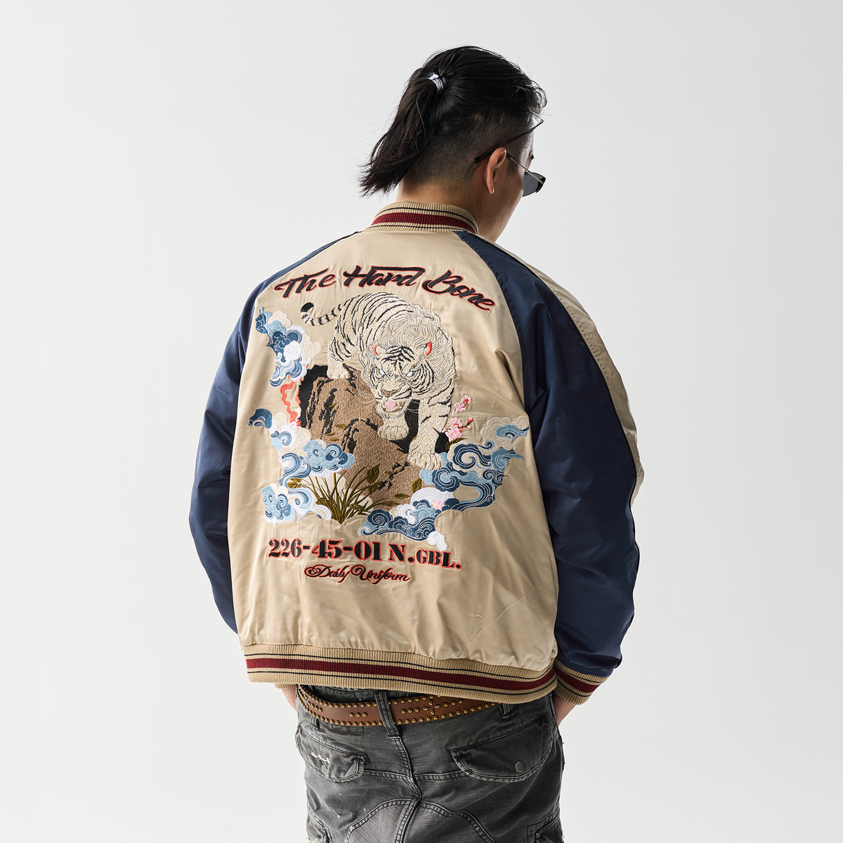 NEIGBORL Sukajan Embroidered Graphic Jacket