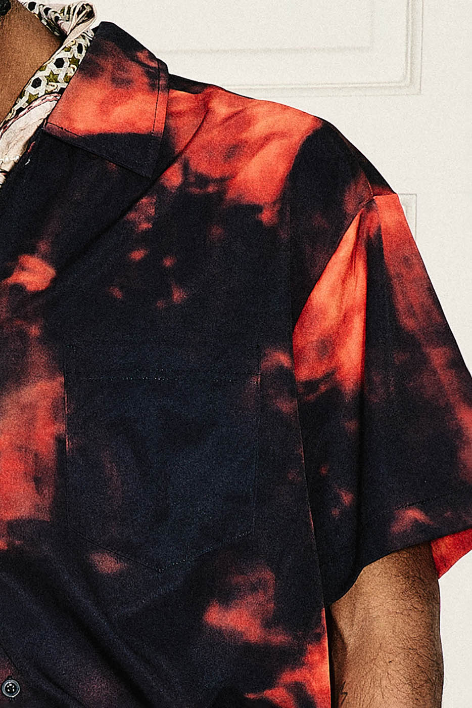 STEEPC Flame Full-Print Half Shirt, premium urban and streetwear designers apparel on PROJECTISR.com, STEEPC