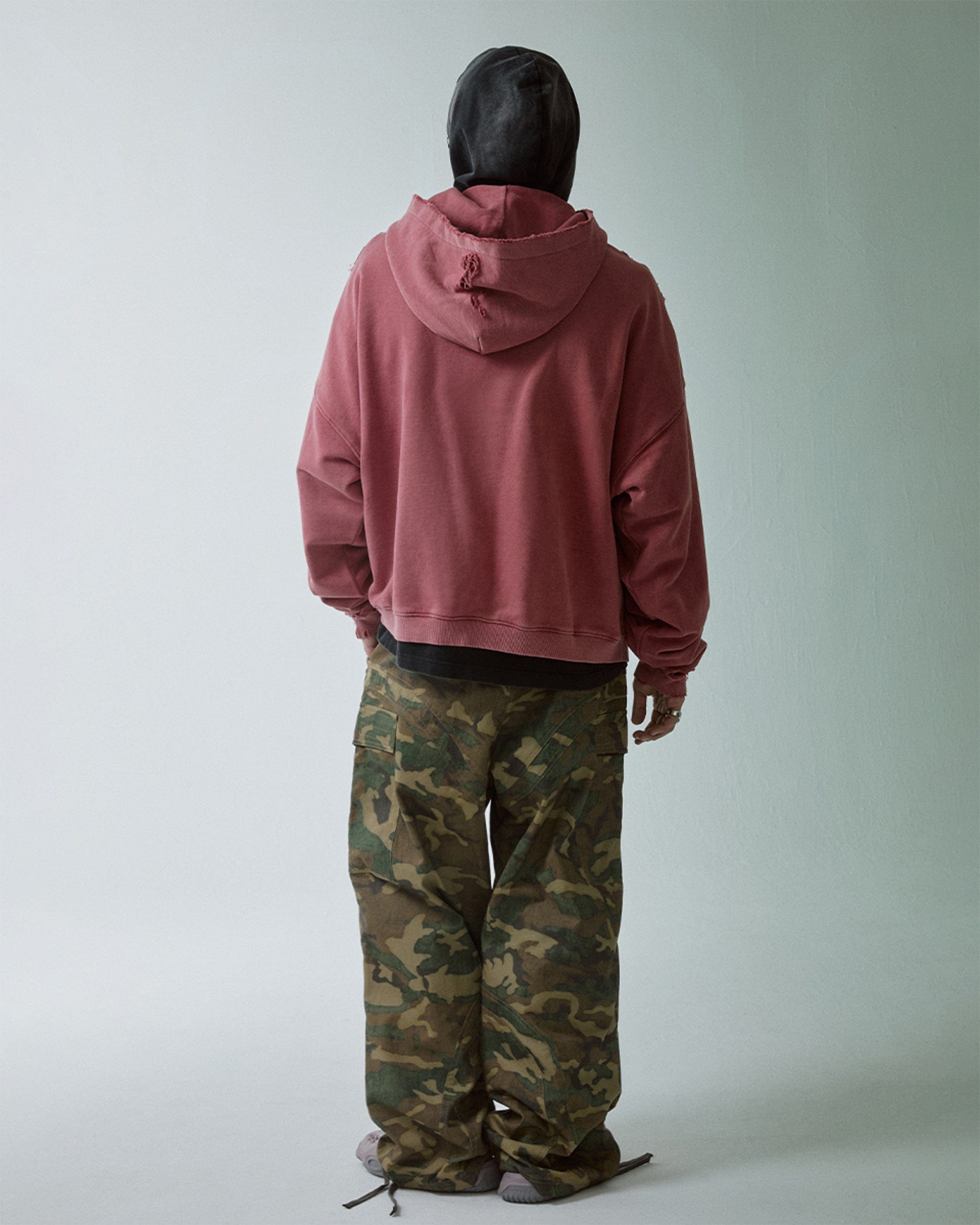 F2CE Essential Oversized Distressed Hoodie