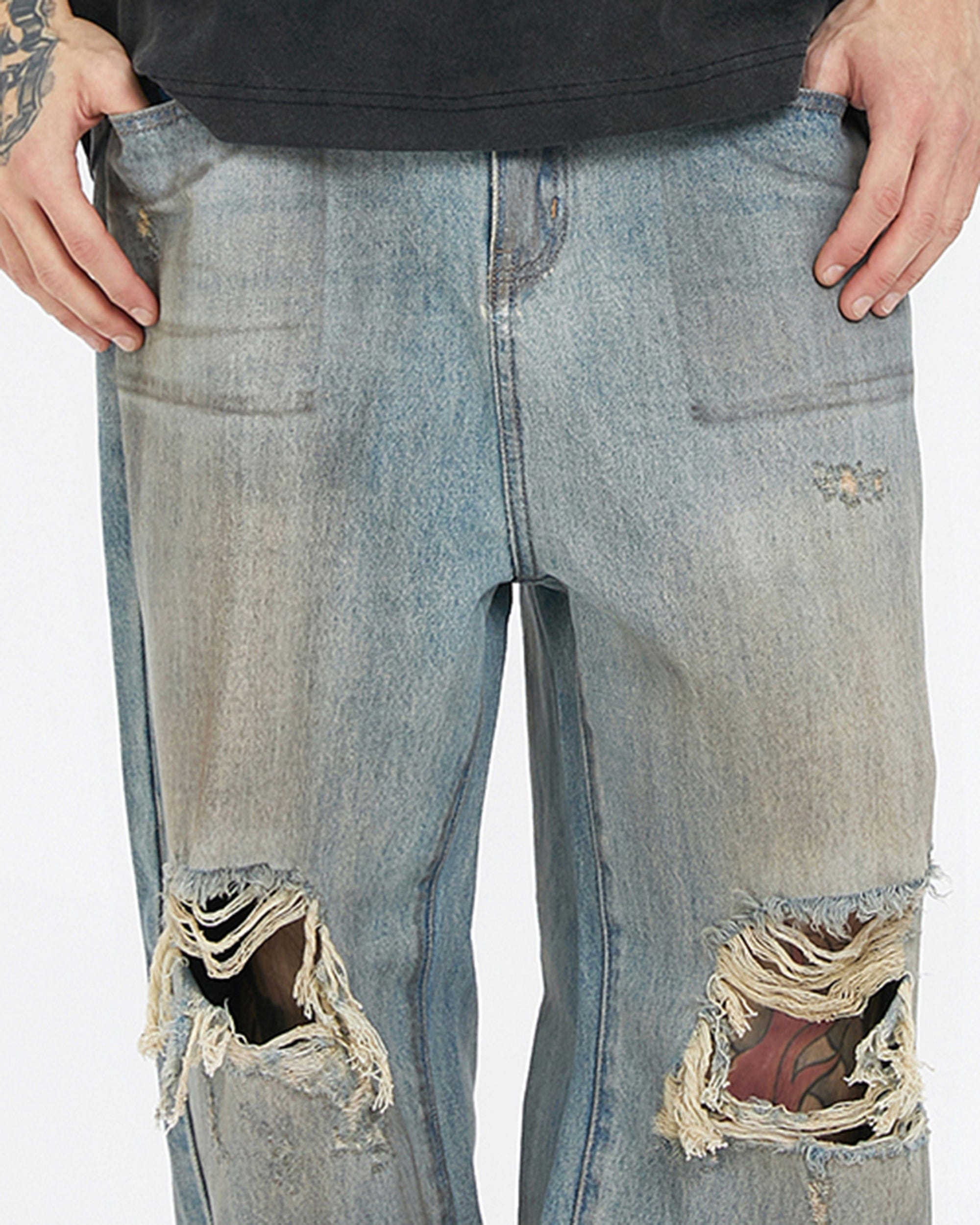 F2CE Classic Washed Ripped Jeans