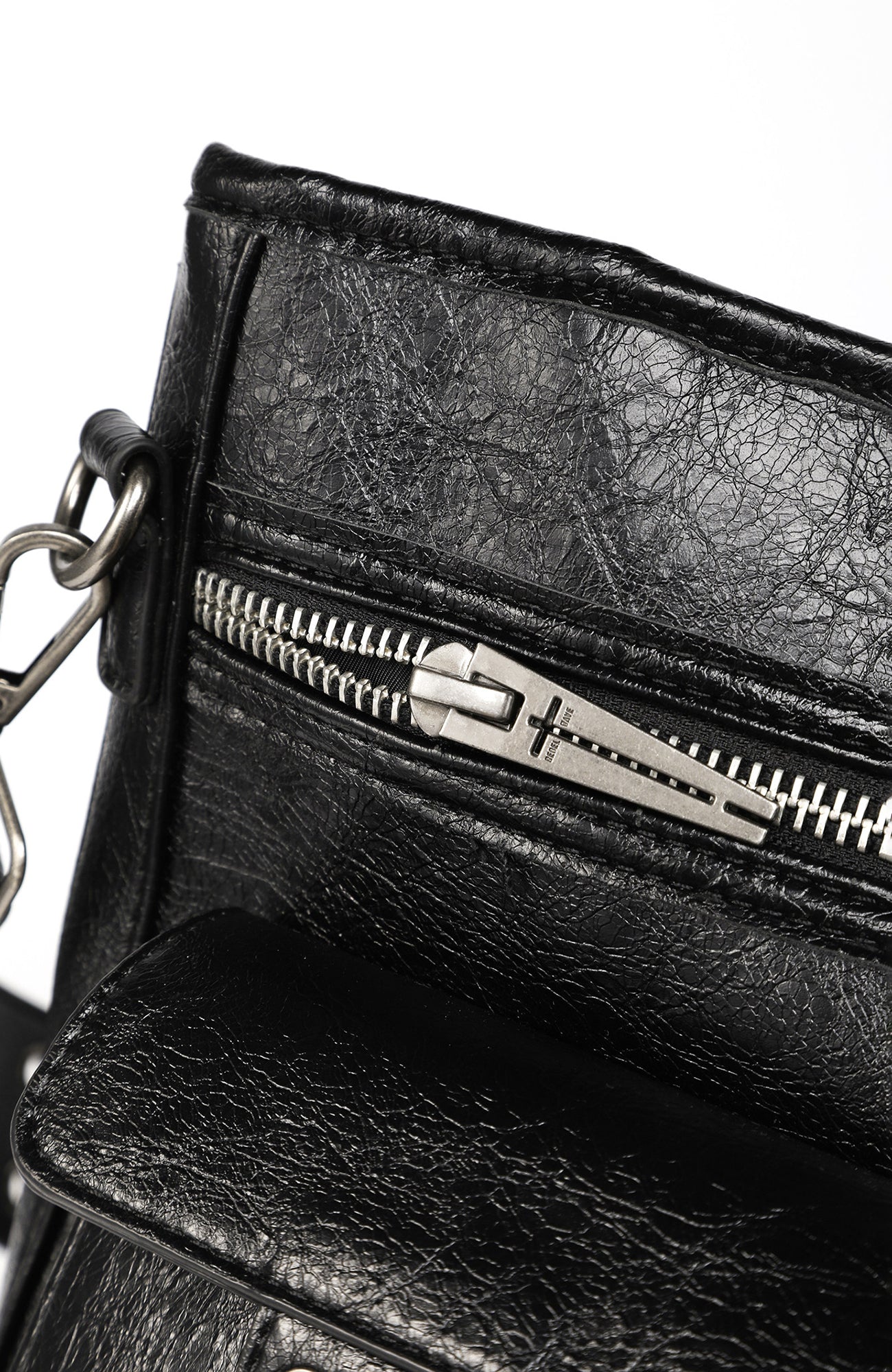 REBEL WAVE Cross Faux Leather Tote Bag