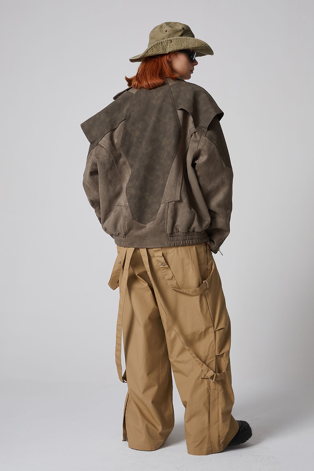 ERROR CODE ROBOT Armored Layered PU & Suede Panel Jacket, premium urban and streetwear designers apparel on PROJECTISR.com, ERROR CODE ROBOT
