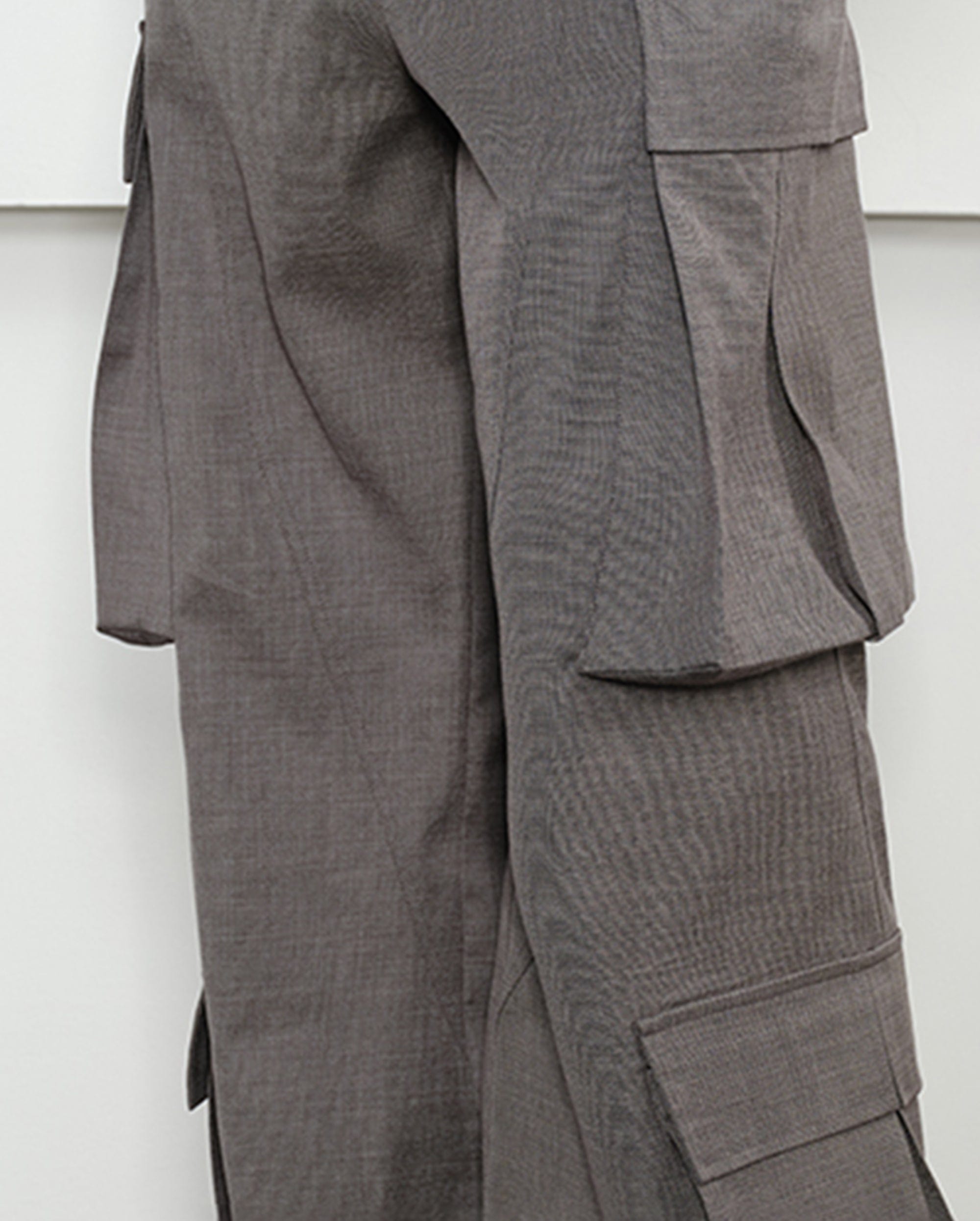 KREATE Multi-Pocket Wide-Leg Cargo Trousers