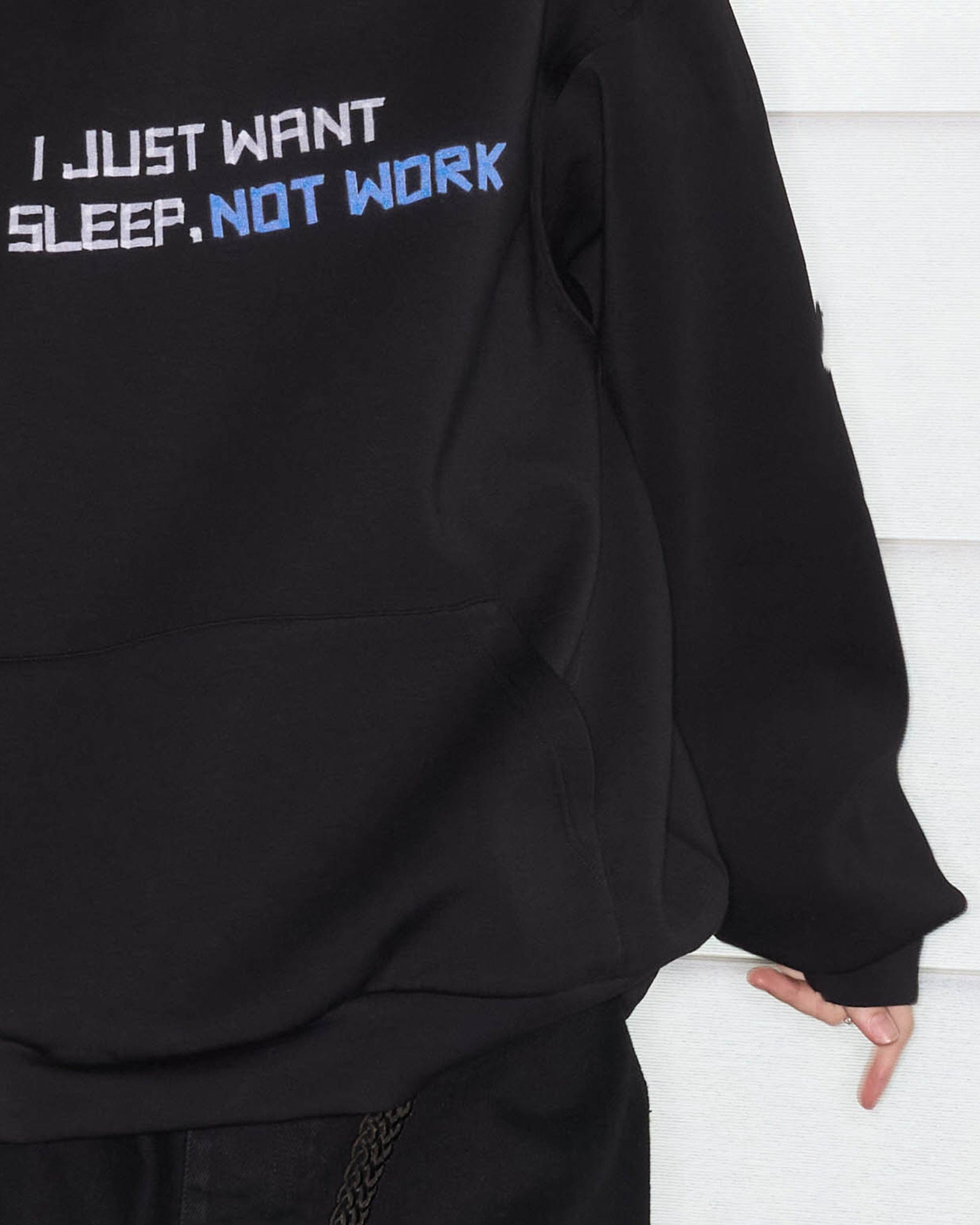 49PERCENT Modern Slogan Hoodie