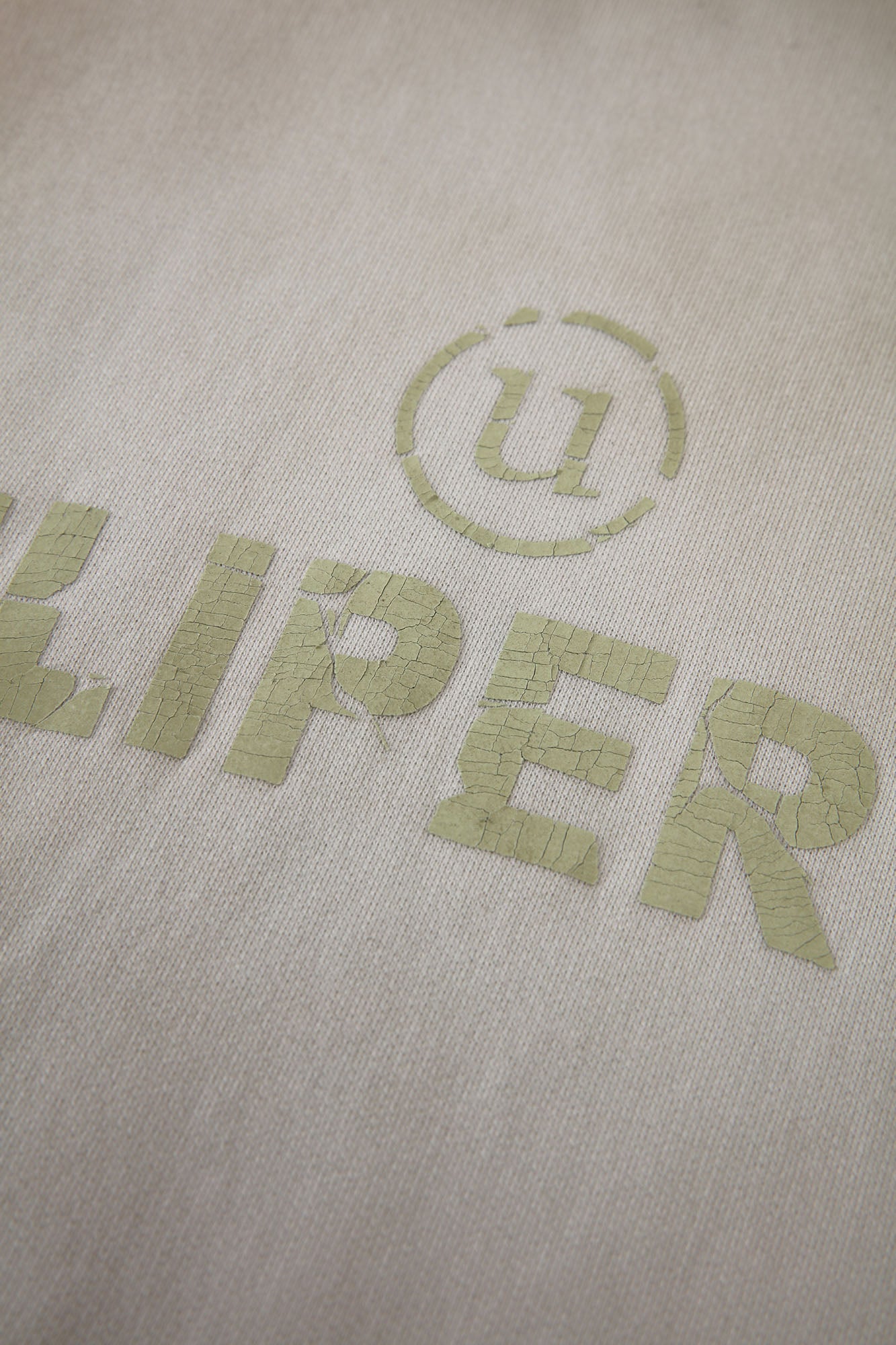 ULIPERY Dirty Fit Distressed Glow Oversized Hoodie