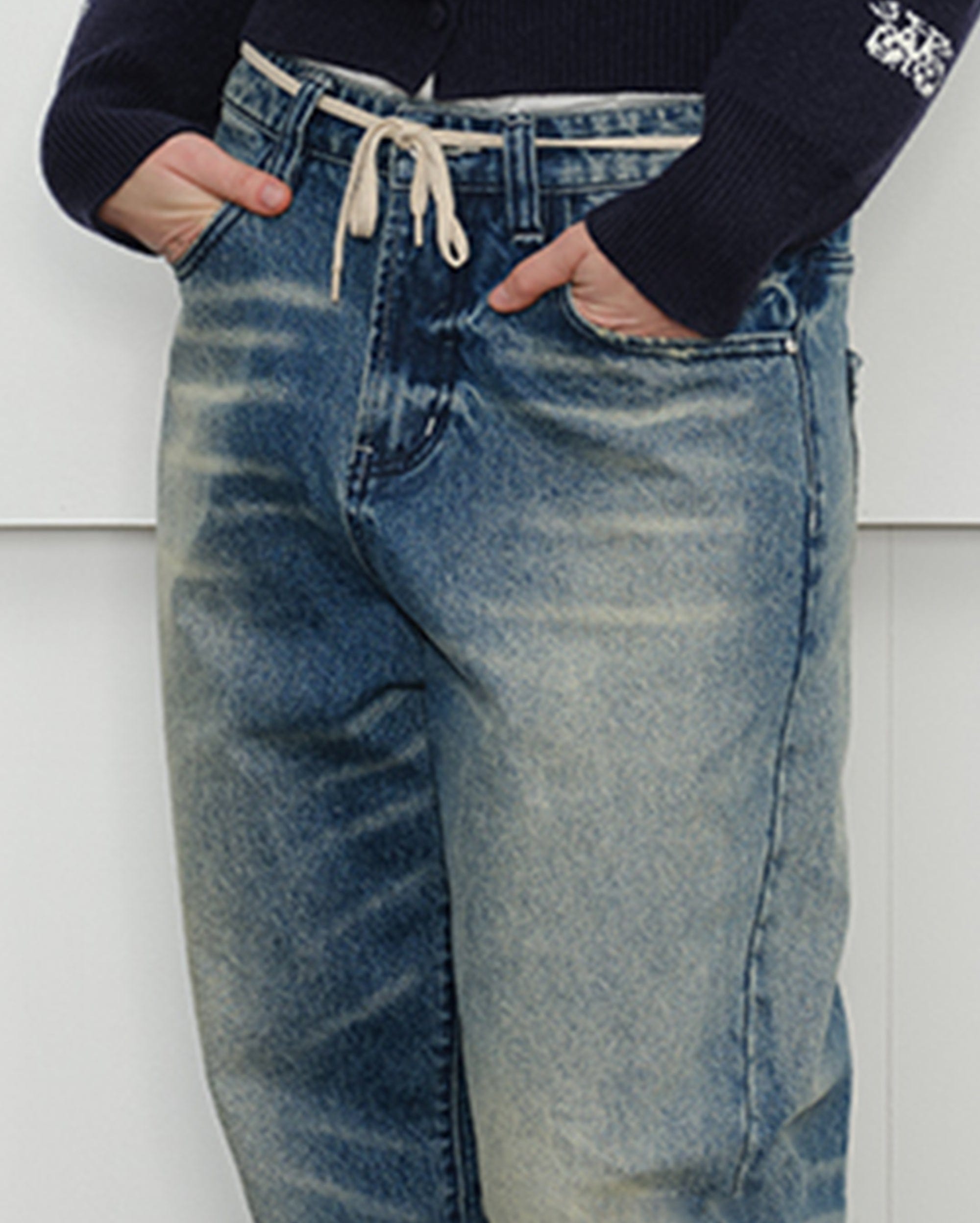 KREATE Classic Washed Whiskered Jeans