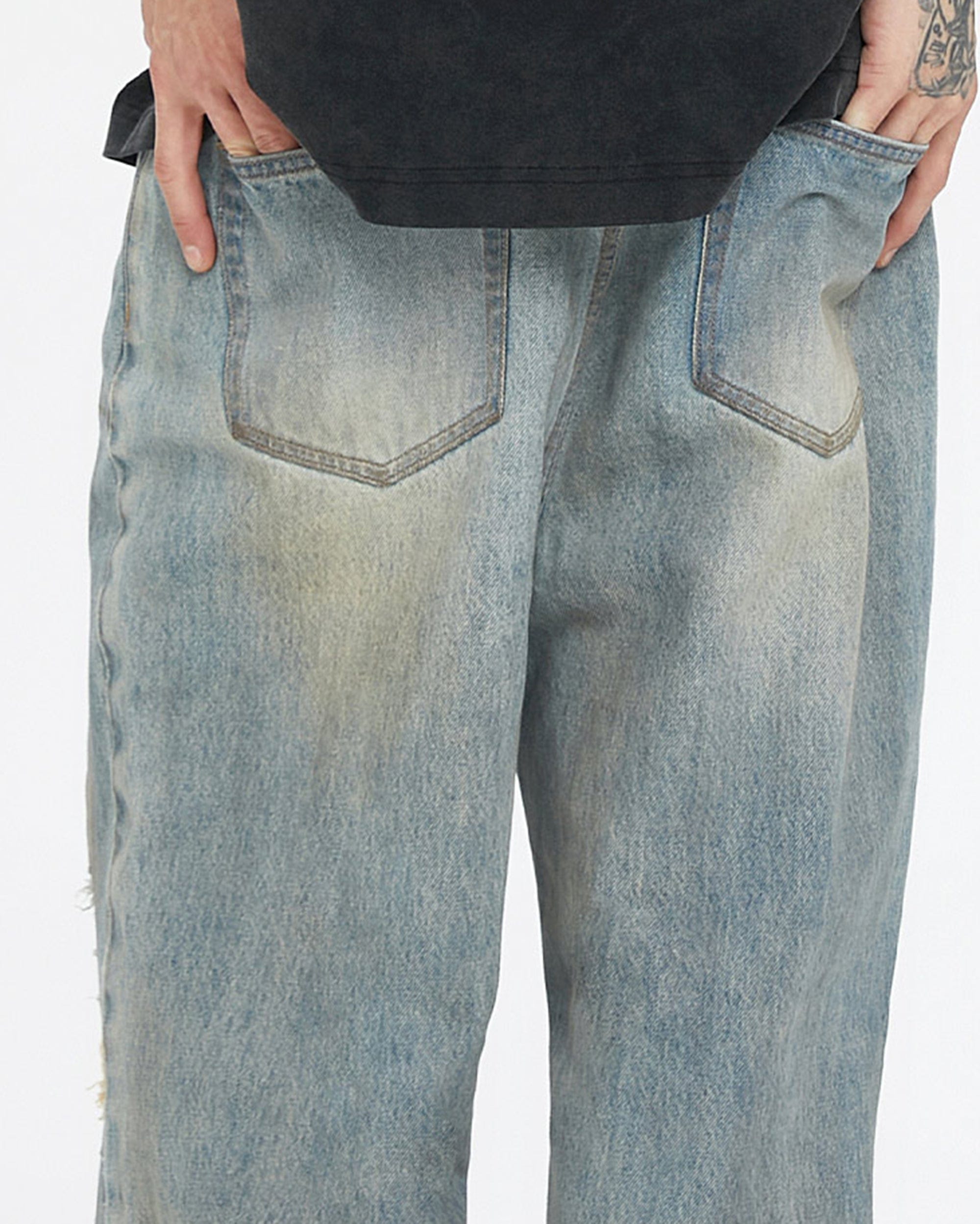 F2CE Classic Washed Ripped Jeans