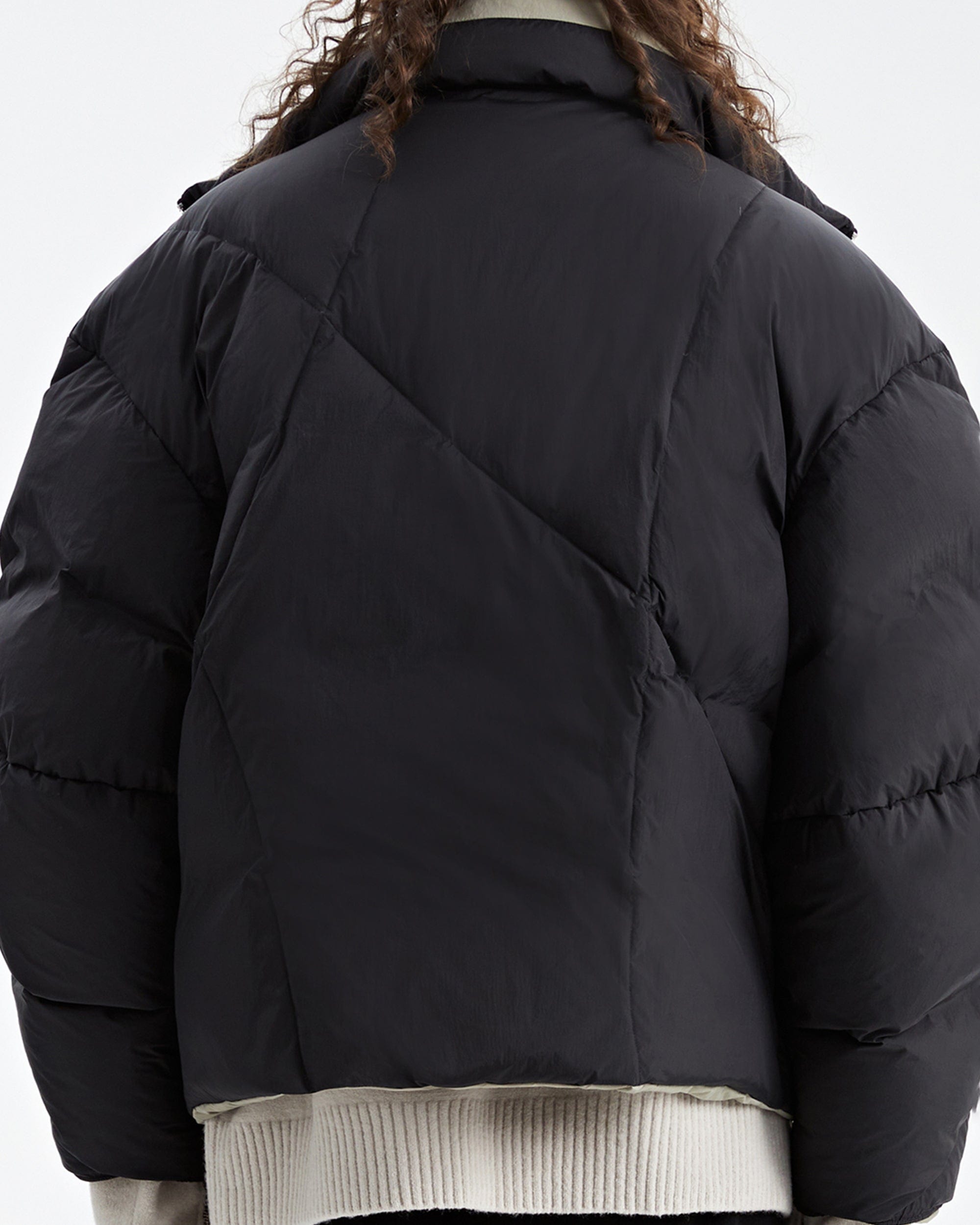 ORGANIC EMOTION Reversible Oversized Waterproof Down Jacket