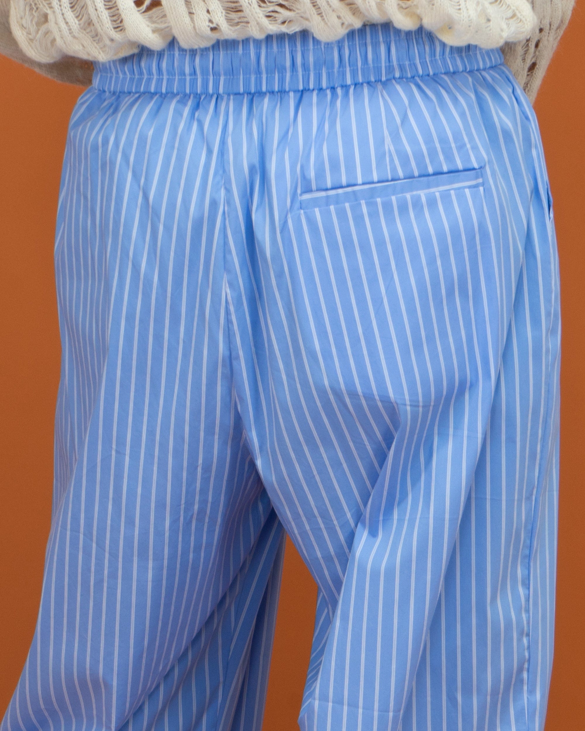 CLP Classic Striped Drawstring Wide-Leg Pants