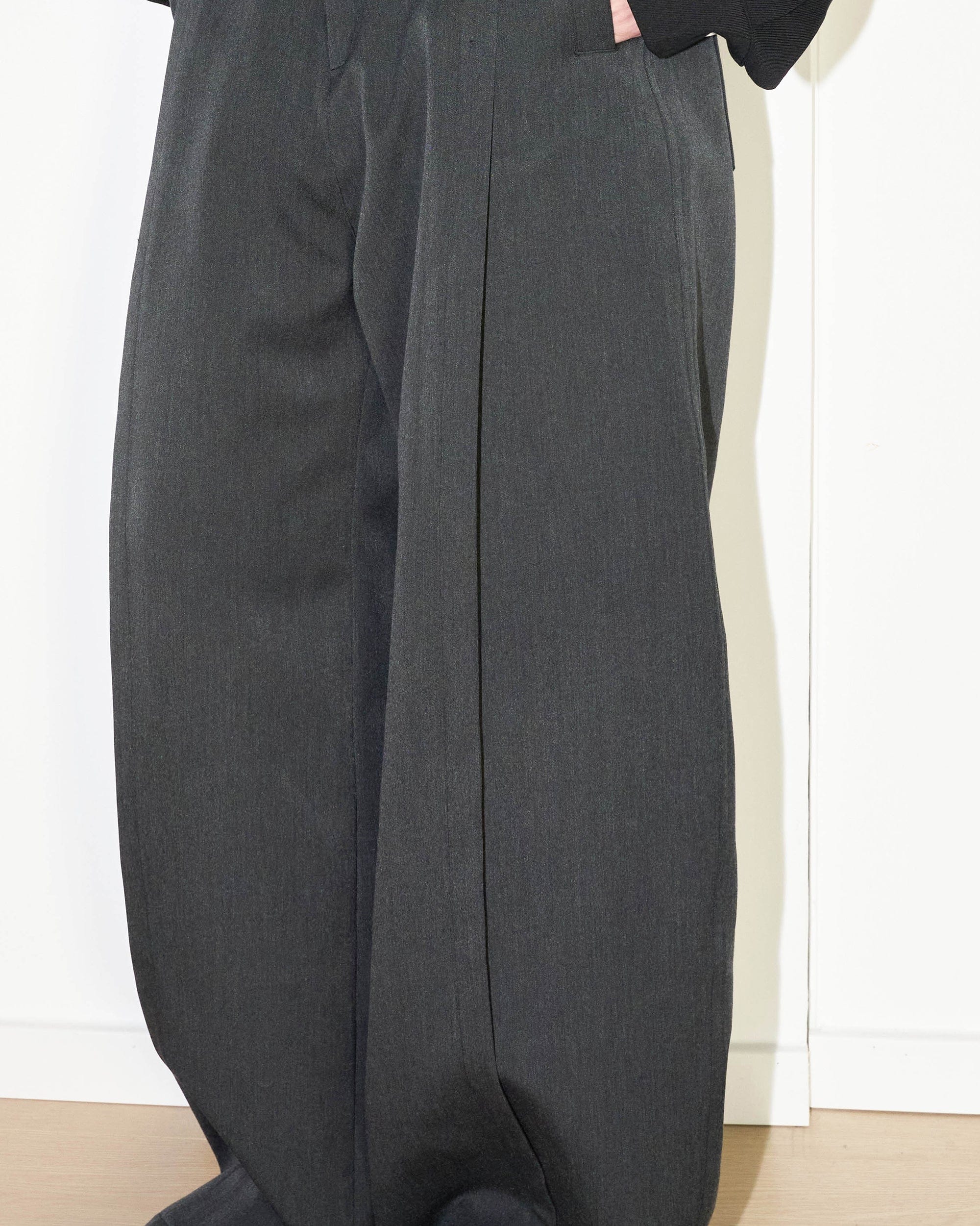 49PERCENT Modern Pleated Wide-Leg Trousers