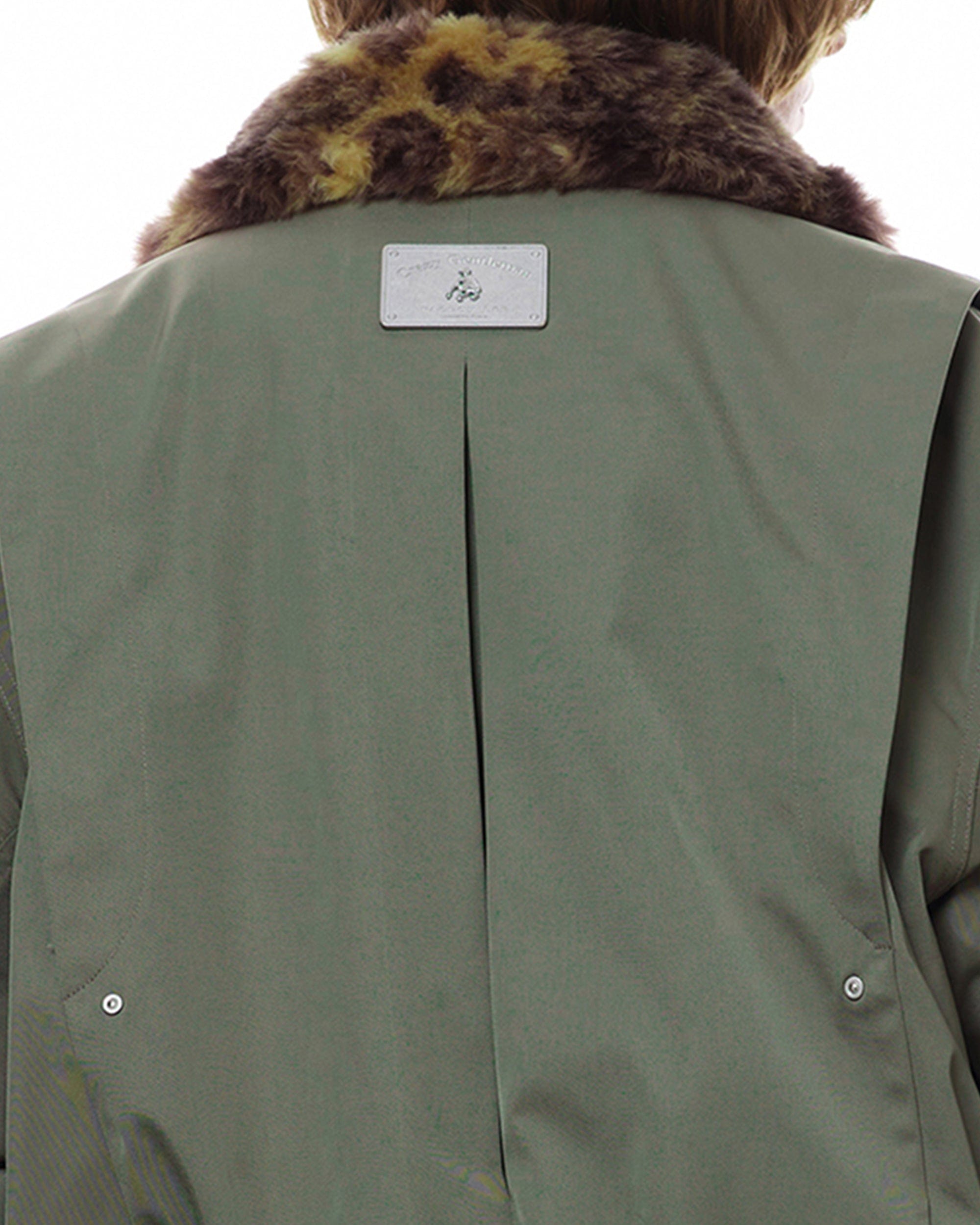 FACEONLAB Fleece-Lined B-15 BOMBER Jacket Green