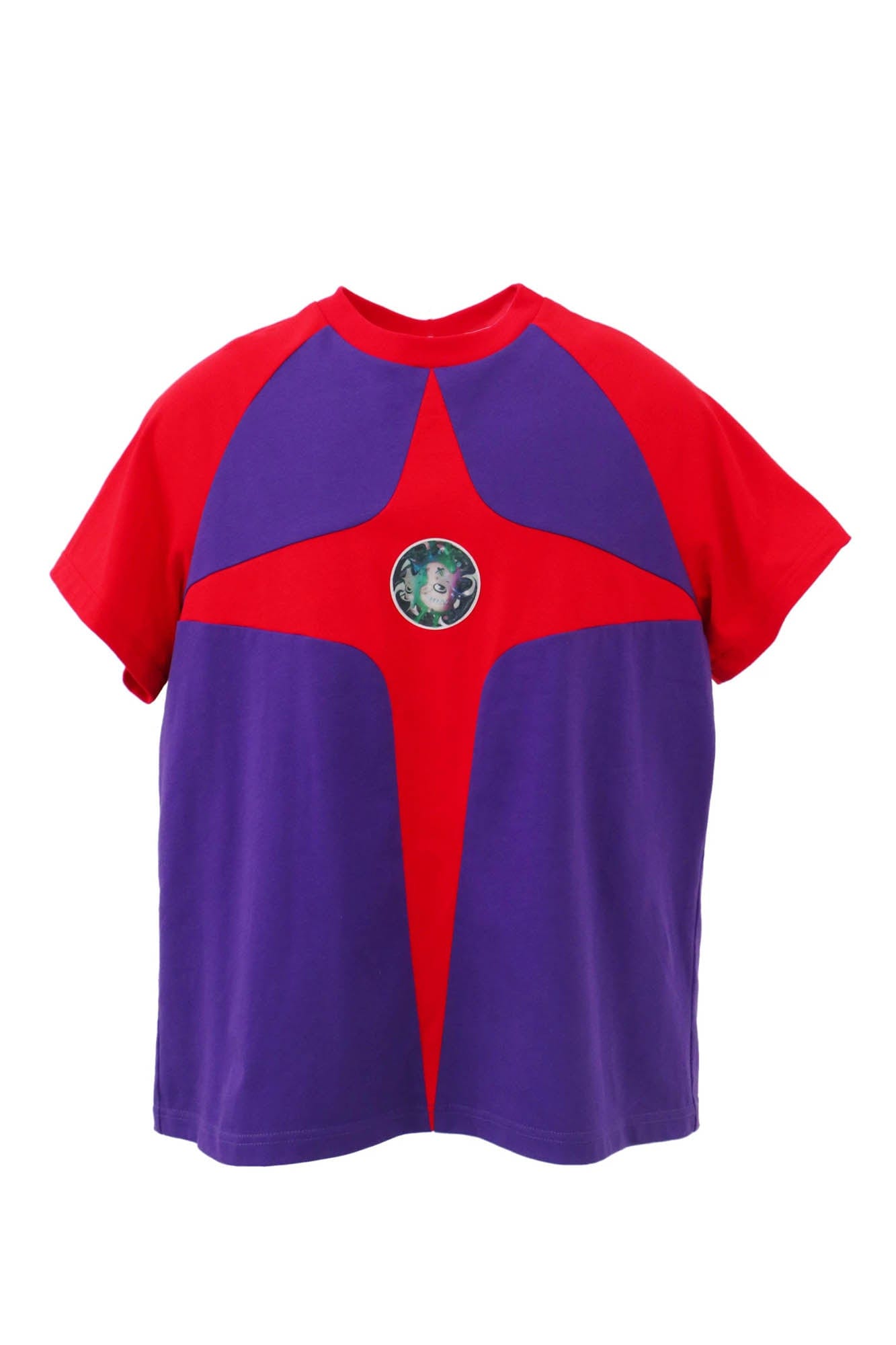 EMBRYO Four-Point Star Spliced T-Shirt, premium urban and streetwear designers apparel on PROJECTISR.com, EMBRYO