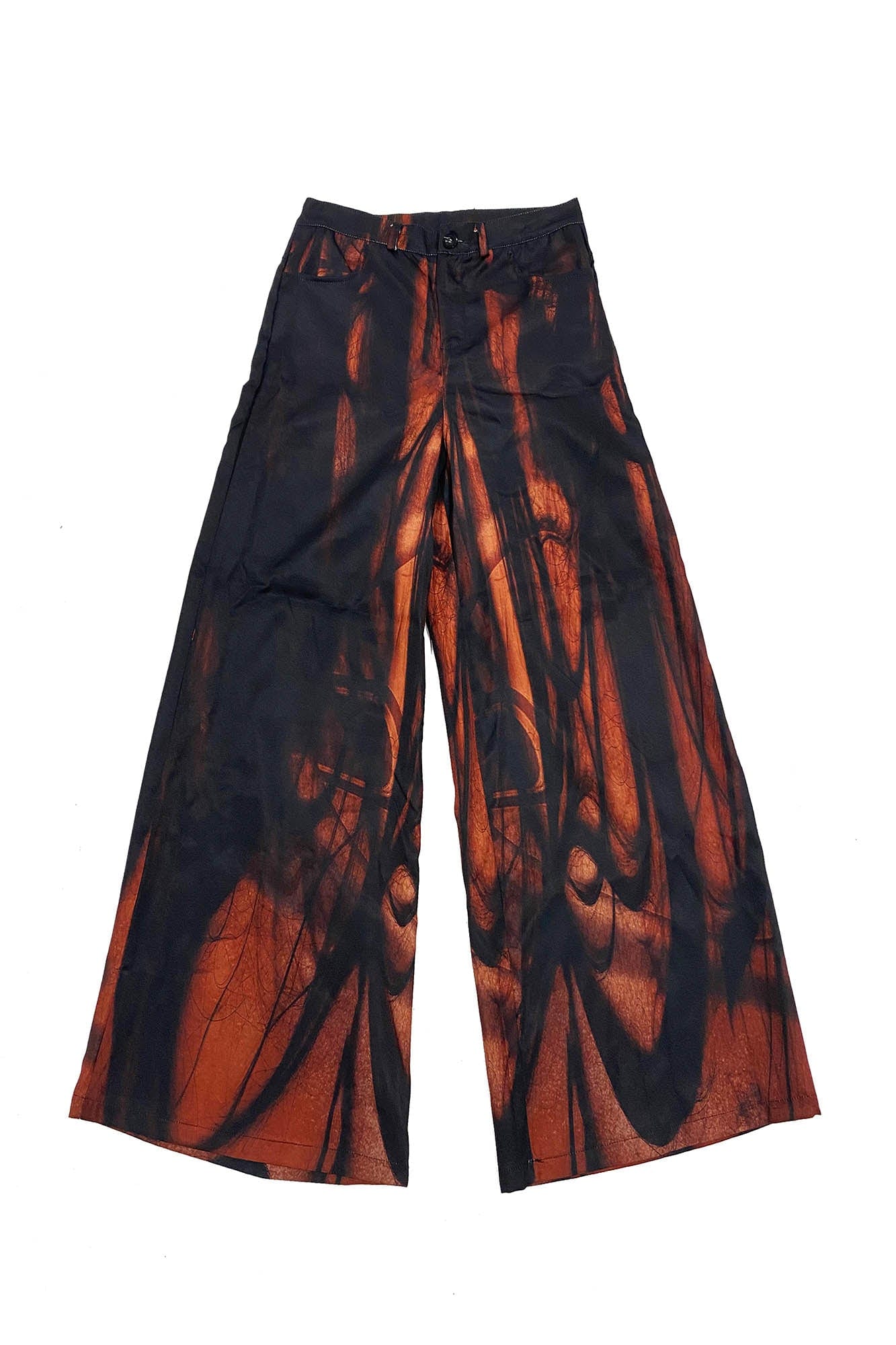 EMBRYO Hair Full-Print Wide-Leg Pants