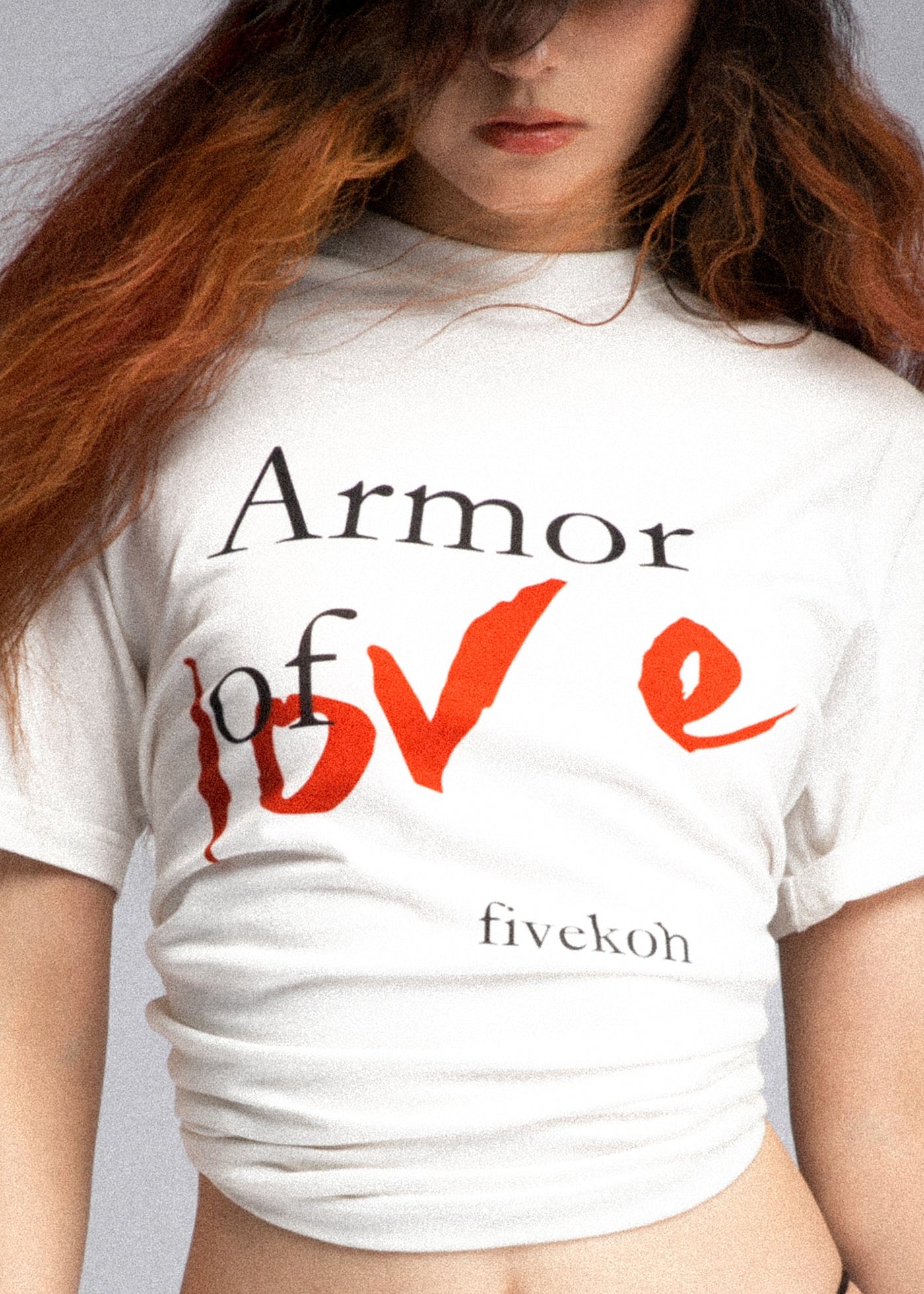 FIVEKOH Armor of Love Slogan T-Shirt