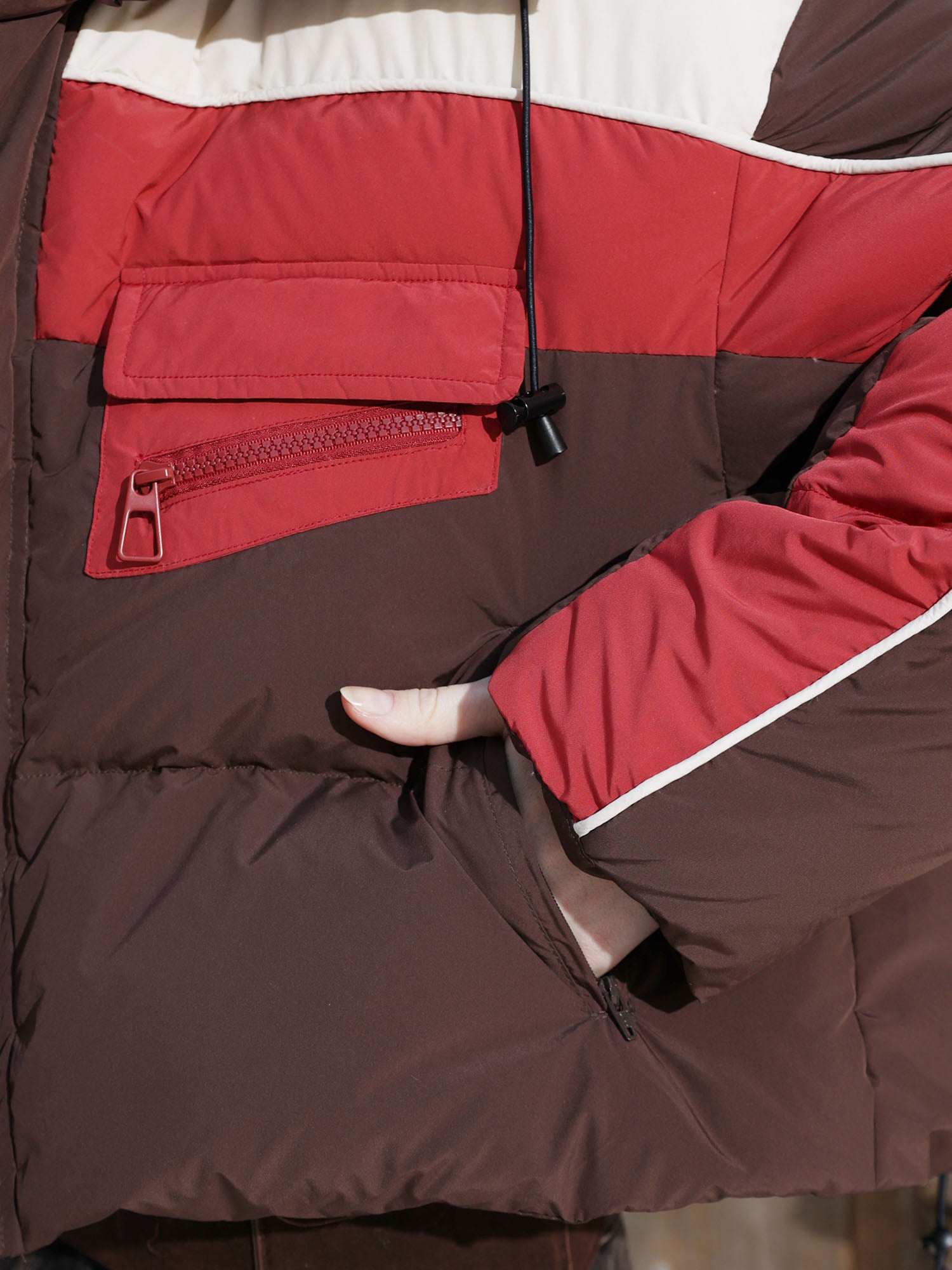 ERROR CODE ROBOT Contrast Cropped Down Jacket, premium urban and streetwear designers apparel on PROJECTISR.com, ERROR CODE ROBOT