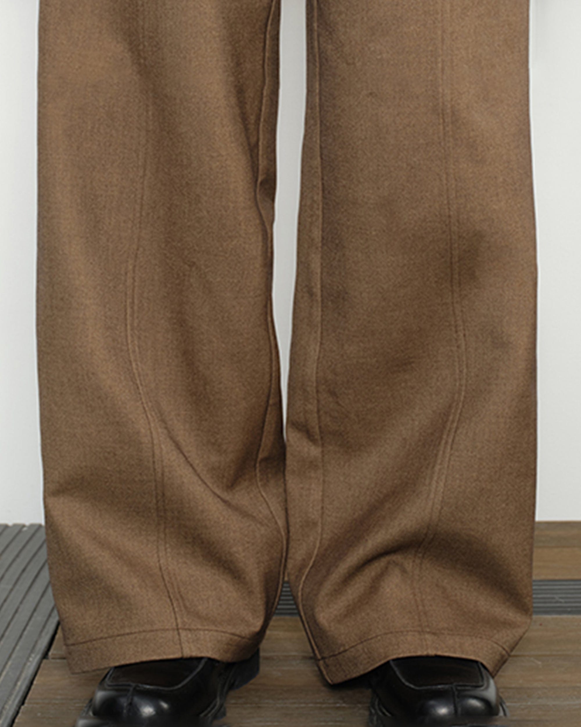 KREATE Double-Breasted Wide-Leg Trousers