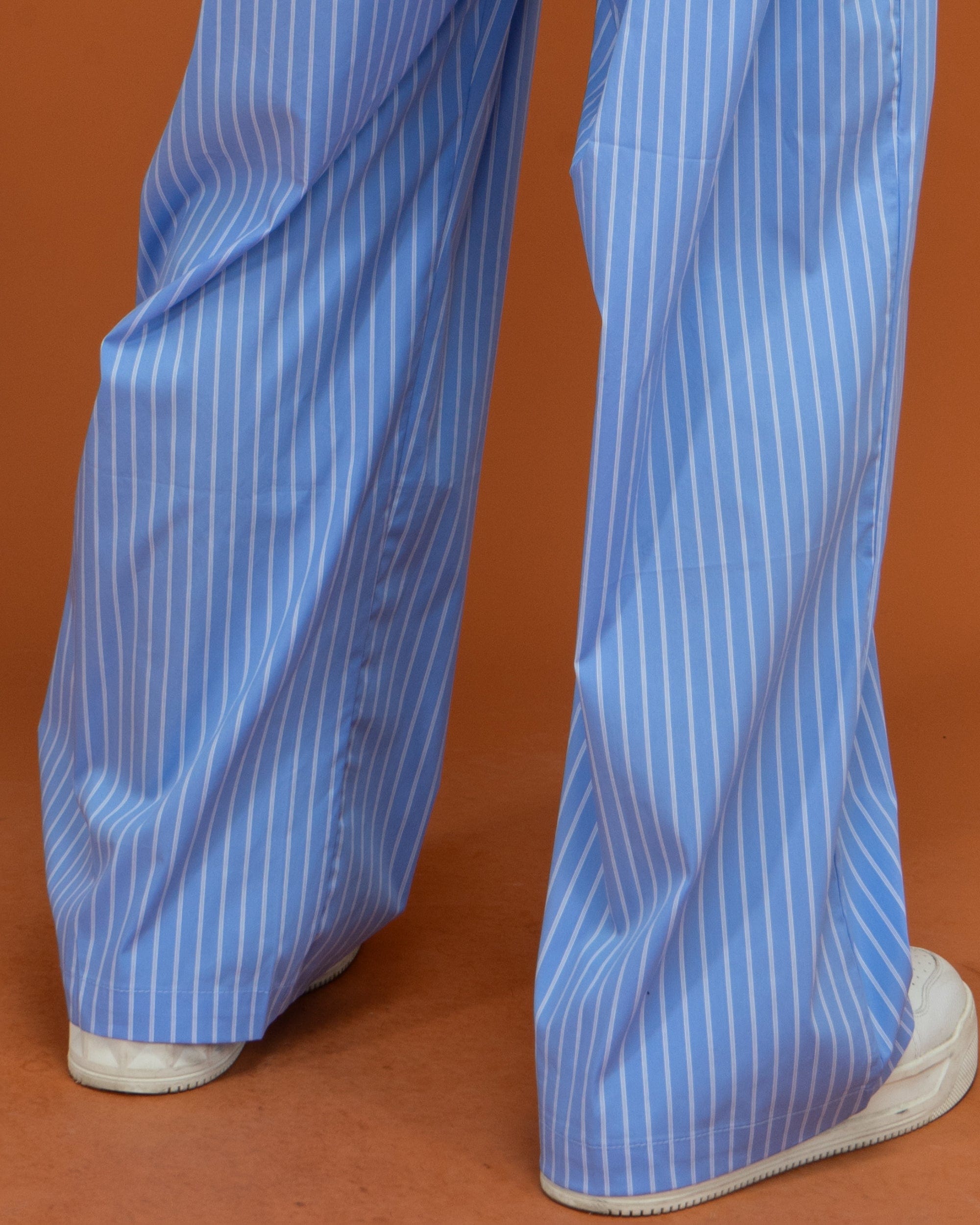 CLP Classic Striped Drawstring Wide-Leg Pants