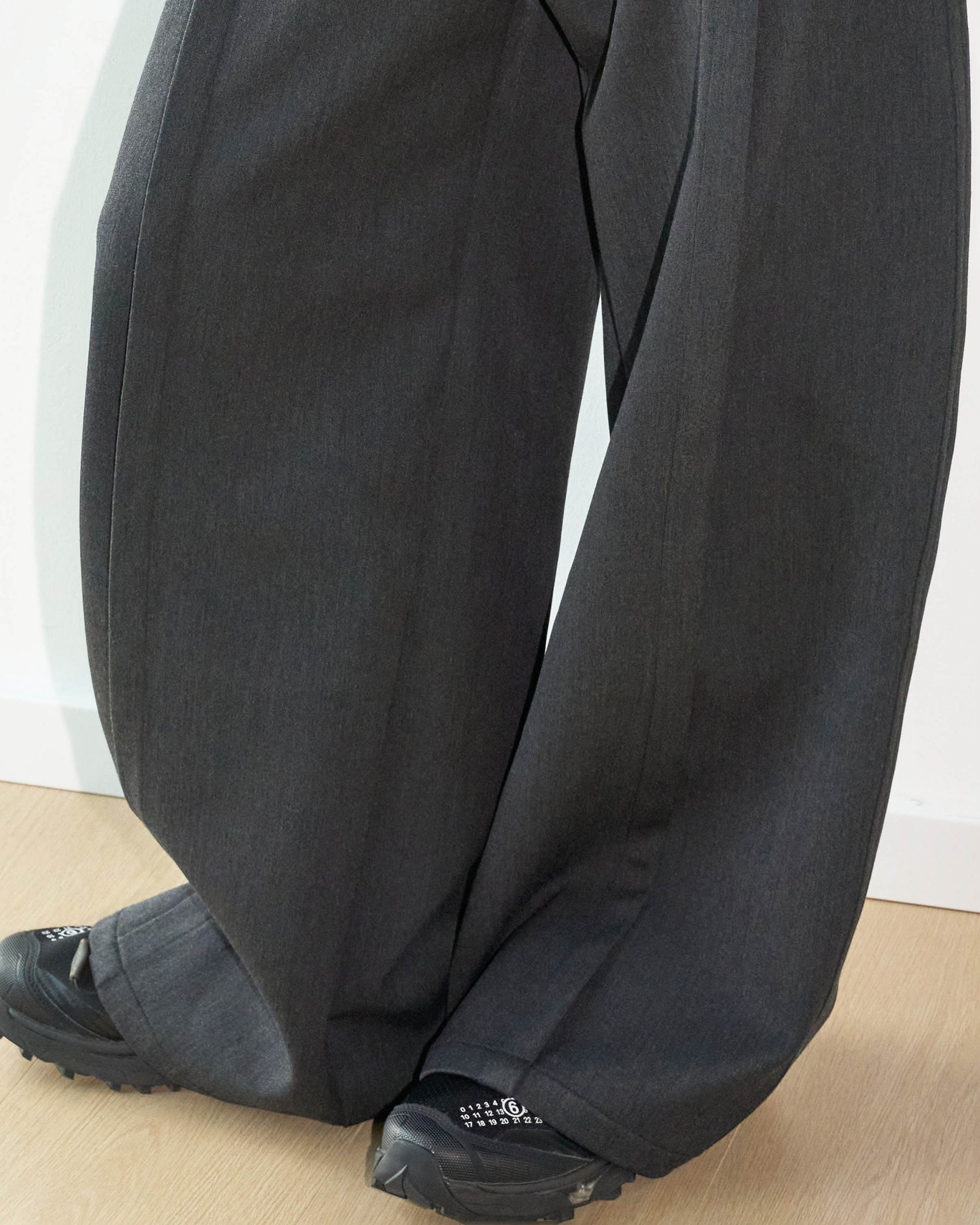 49PERCENT Modern Pleated Wide-Leg Trousers