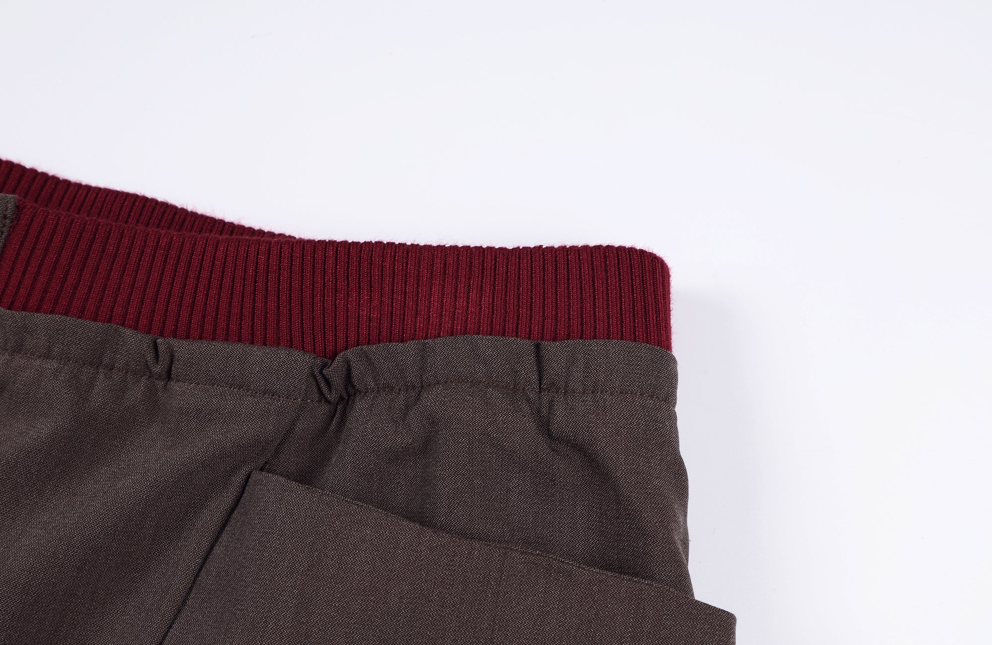 2000RSK Spliced Structured Wool-Blend Button Trousers
