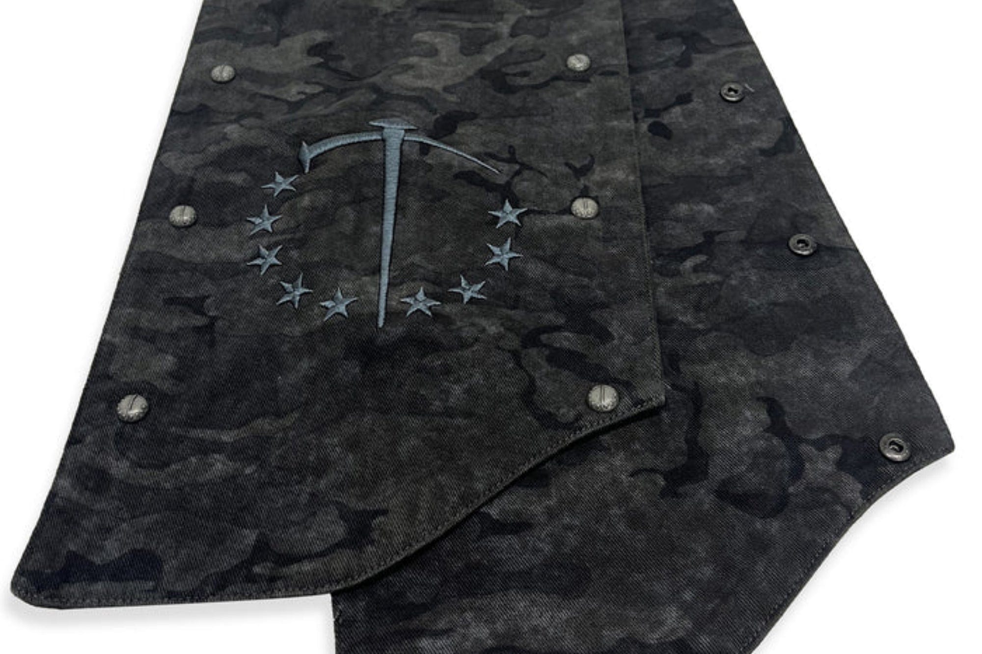 TECNINEGROUP Detachable Hood Star-Rivet Camo Jacket, premium urban and streetwear designers apparel on PROJECTISR.com, TECNINEGROUP