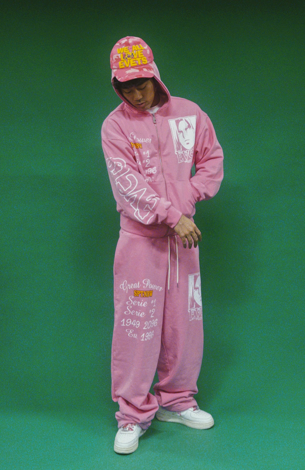 EVETS Anime Graphic Zip-Up Hoodie, premium urban and streetwear designers apparel on PROJECTISR.com, EVETS