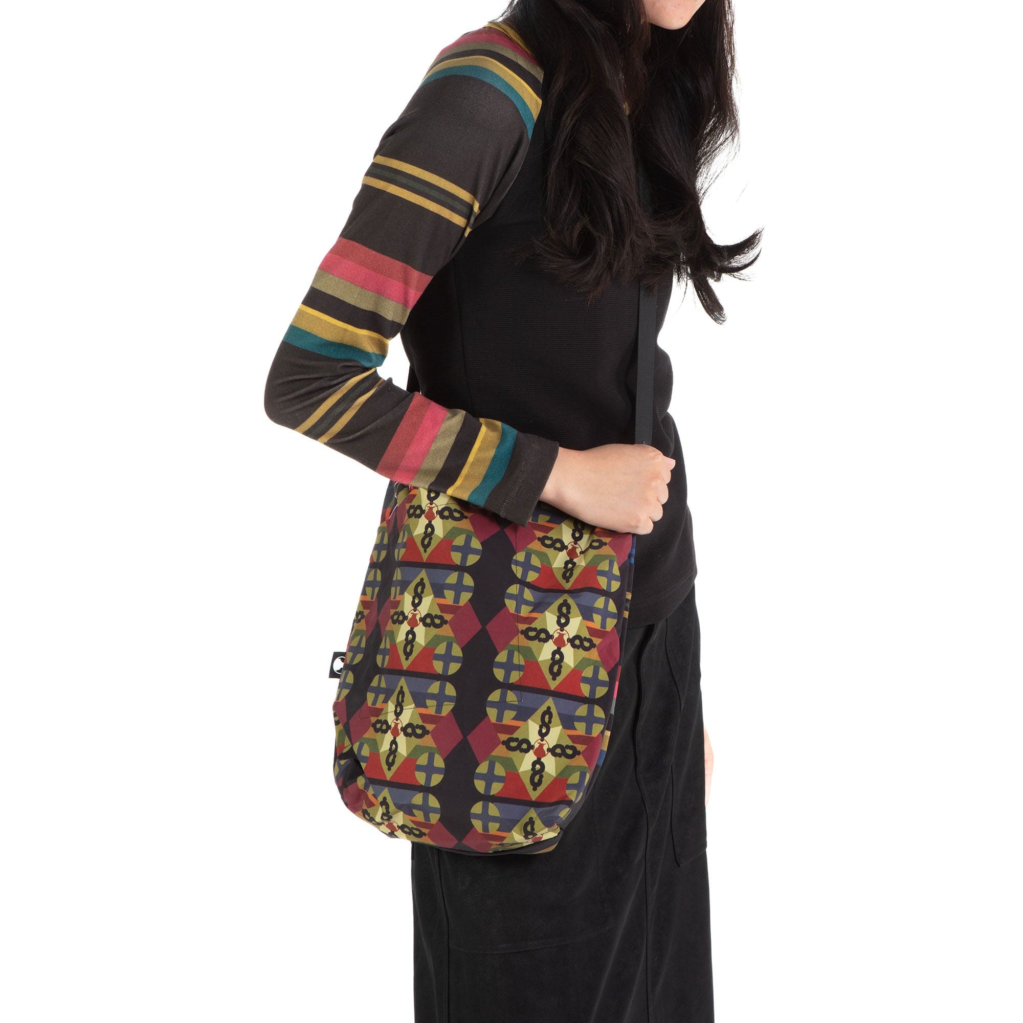 NERHI Monogram Back Striped Crossbody Bag, premium urban and streetwear designers apparel on PROJECTISR.com, NERHI