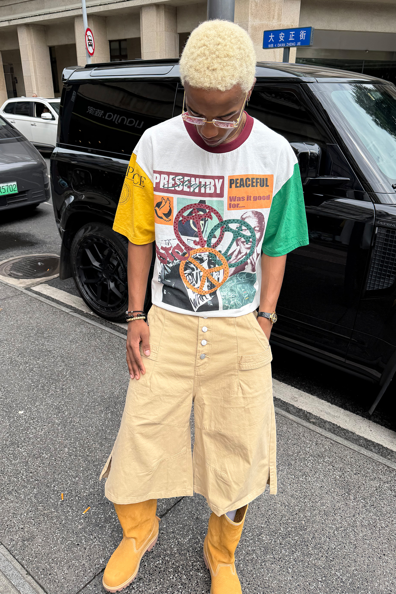 STEEPC Contrast Diamond Graphic T-Shirt, premium urban and streetwear designers apparel on PROJECTISR.com, STEEPC