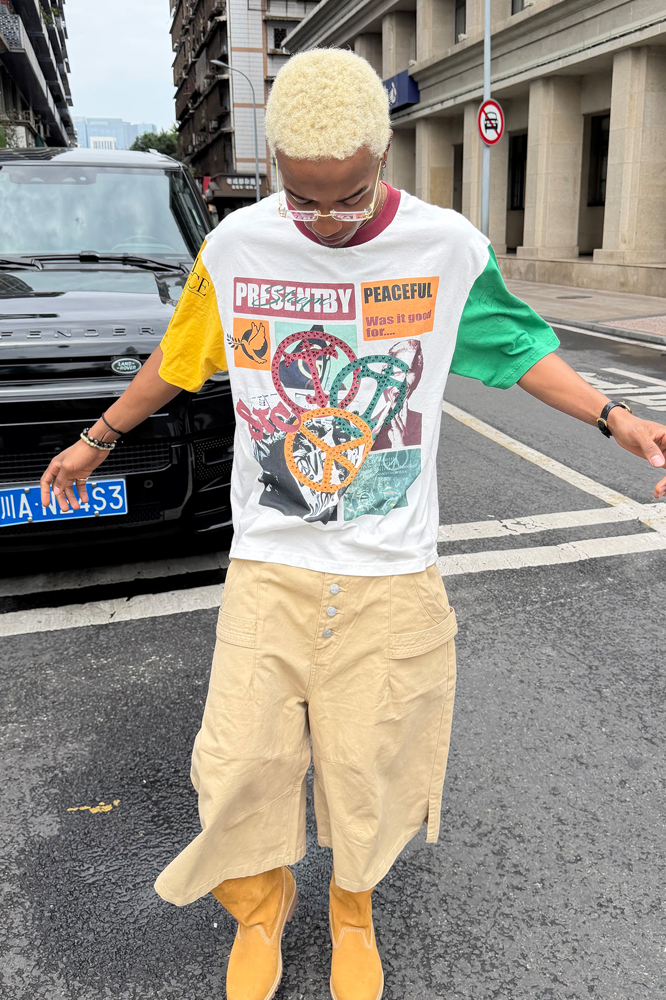STEEPC Contrast Diamond Graphic T-Shirt, premium urban and streetwear designers apparel on PROJECTISR.com, STEEPC