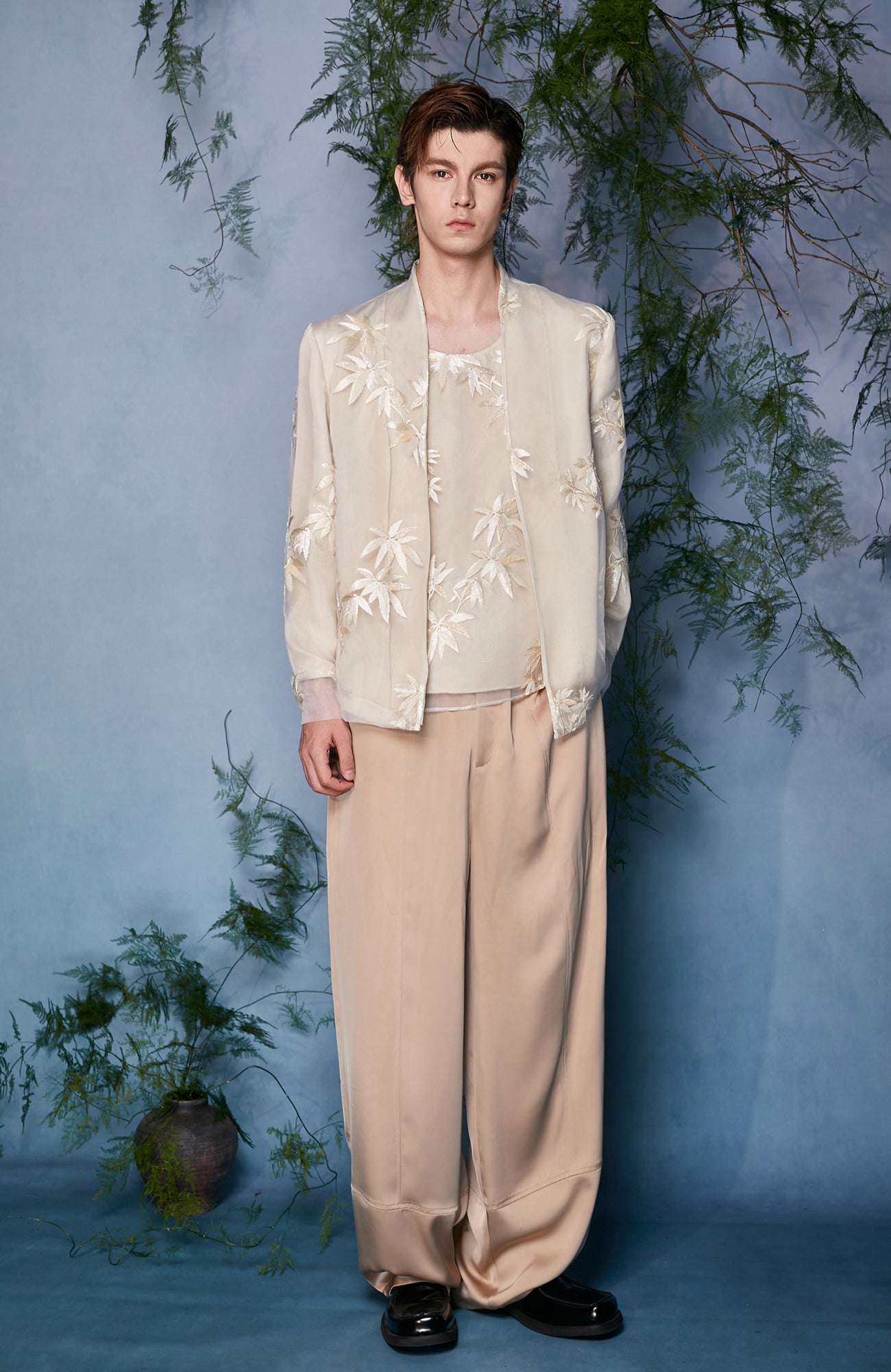 JIECHI Floral Embroidered Bomber Jacket, premium urban and streetwear designers apparel on PROJECTISR.com, JIECHI