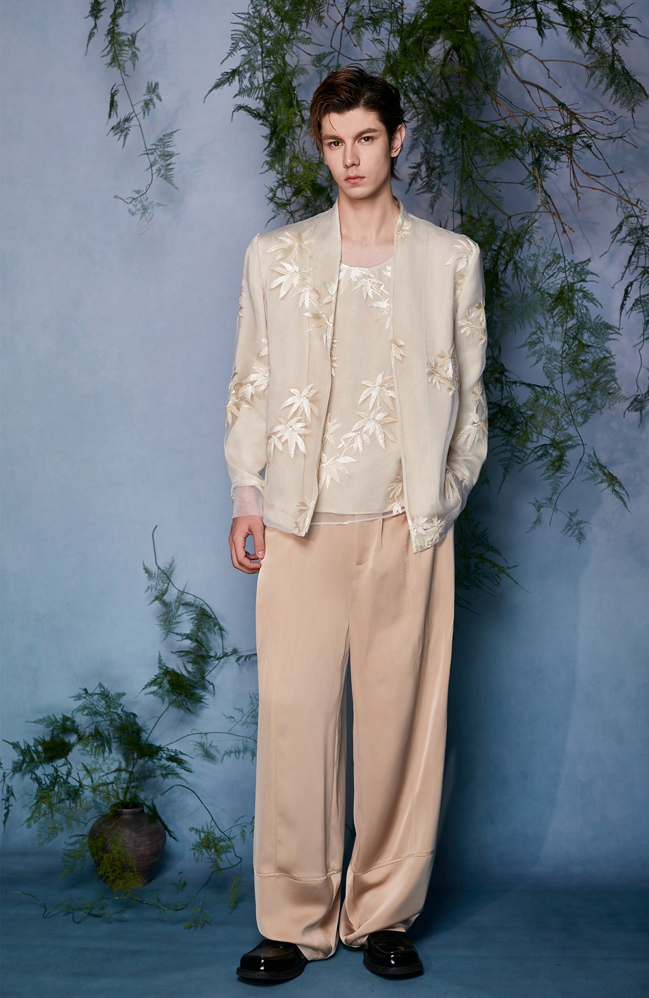 JIECHI Floral Embroidered Bomber Jacket, premium urban and streetwear designers apparel on PROJECTISR.com, JIECHI