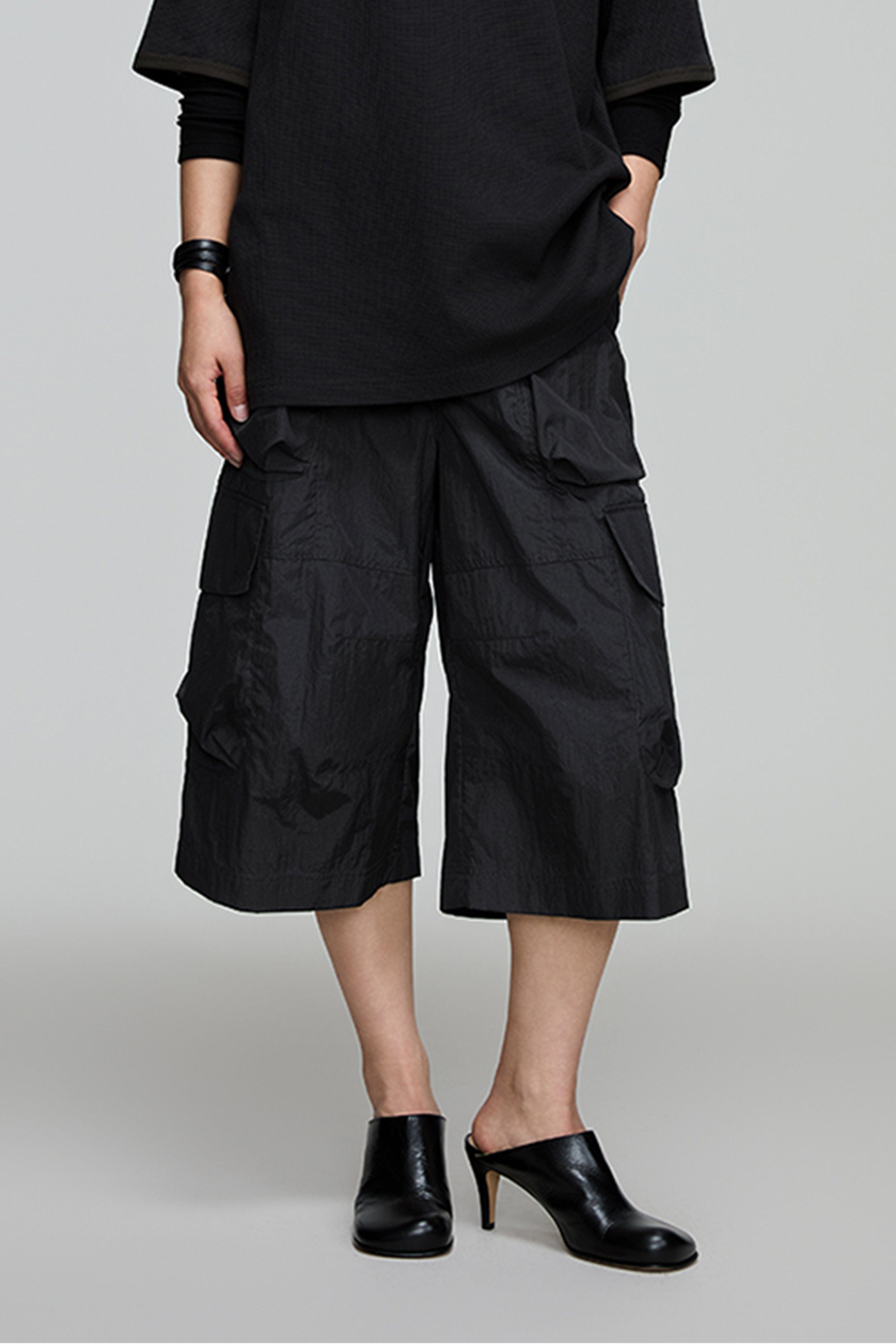 OPICLOTH Multi-Pocket Drawstring Cargo Shorts
