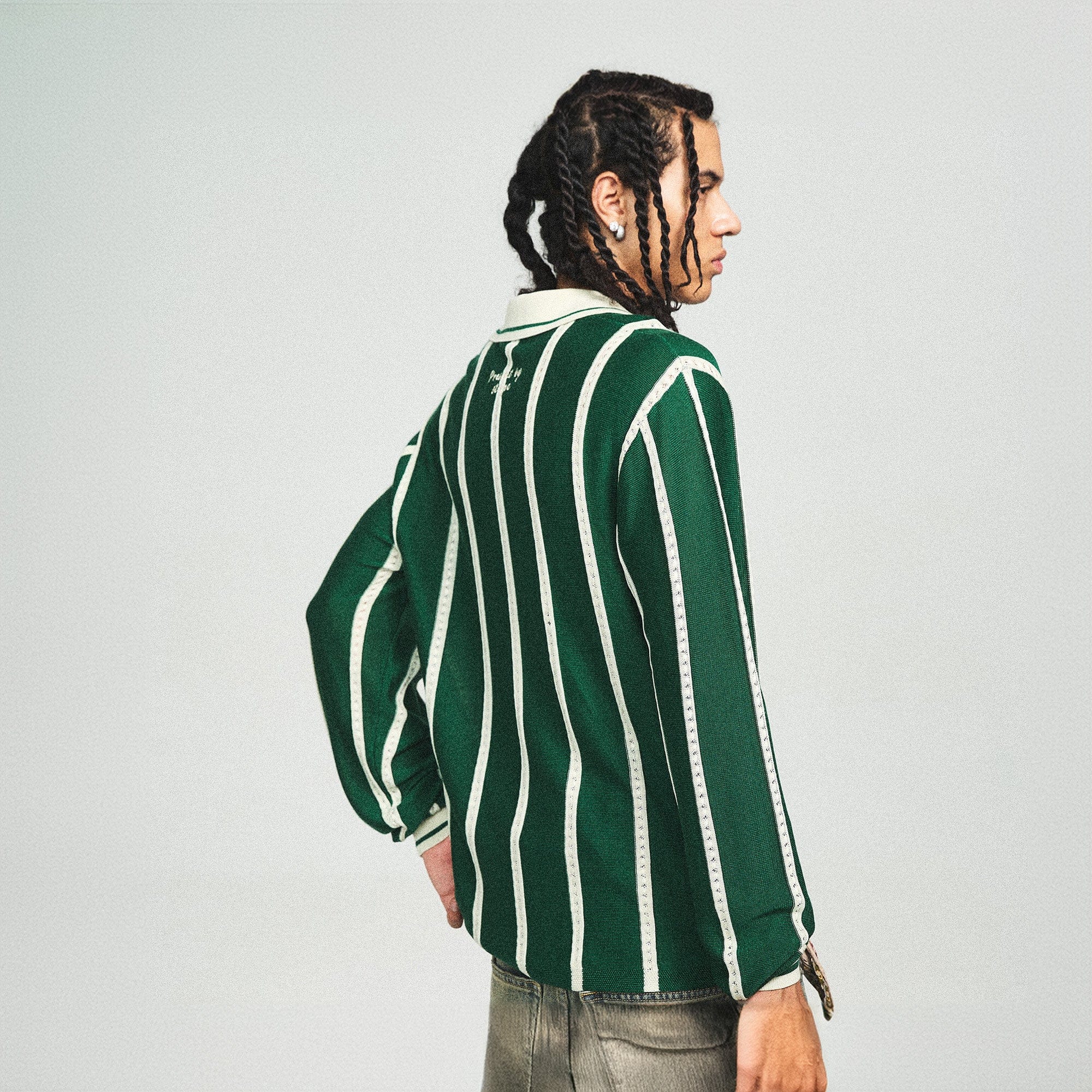 STEEPC Retro Knitted Stripe Jersey