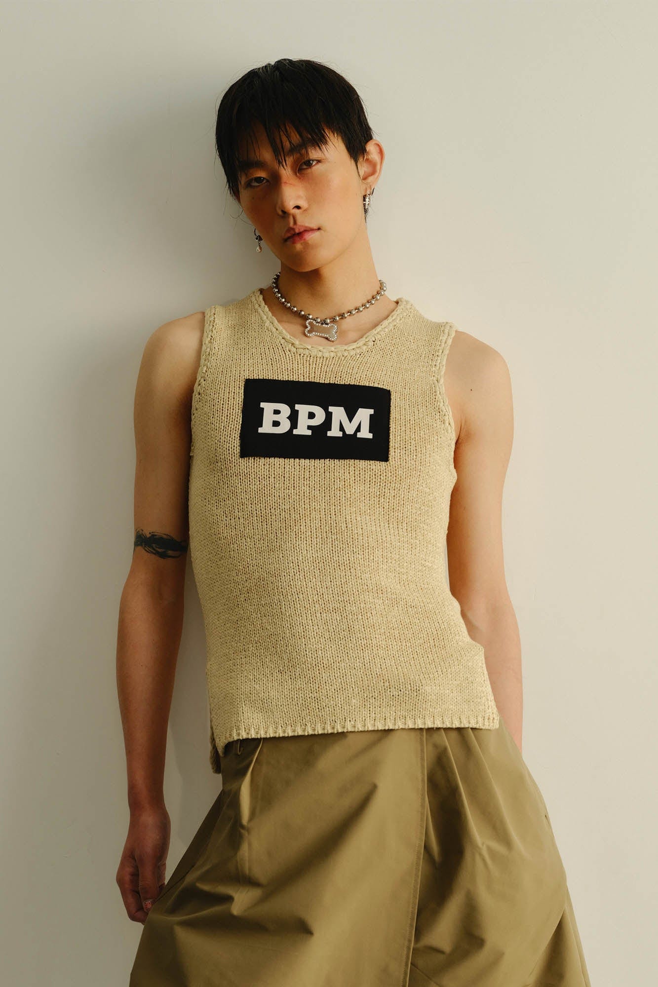 KADAKADA BPM Patchwork Knitted Vest
