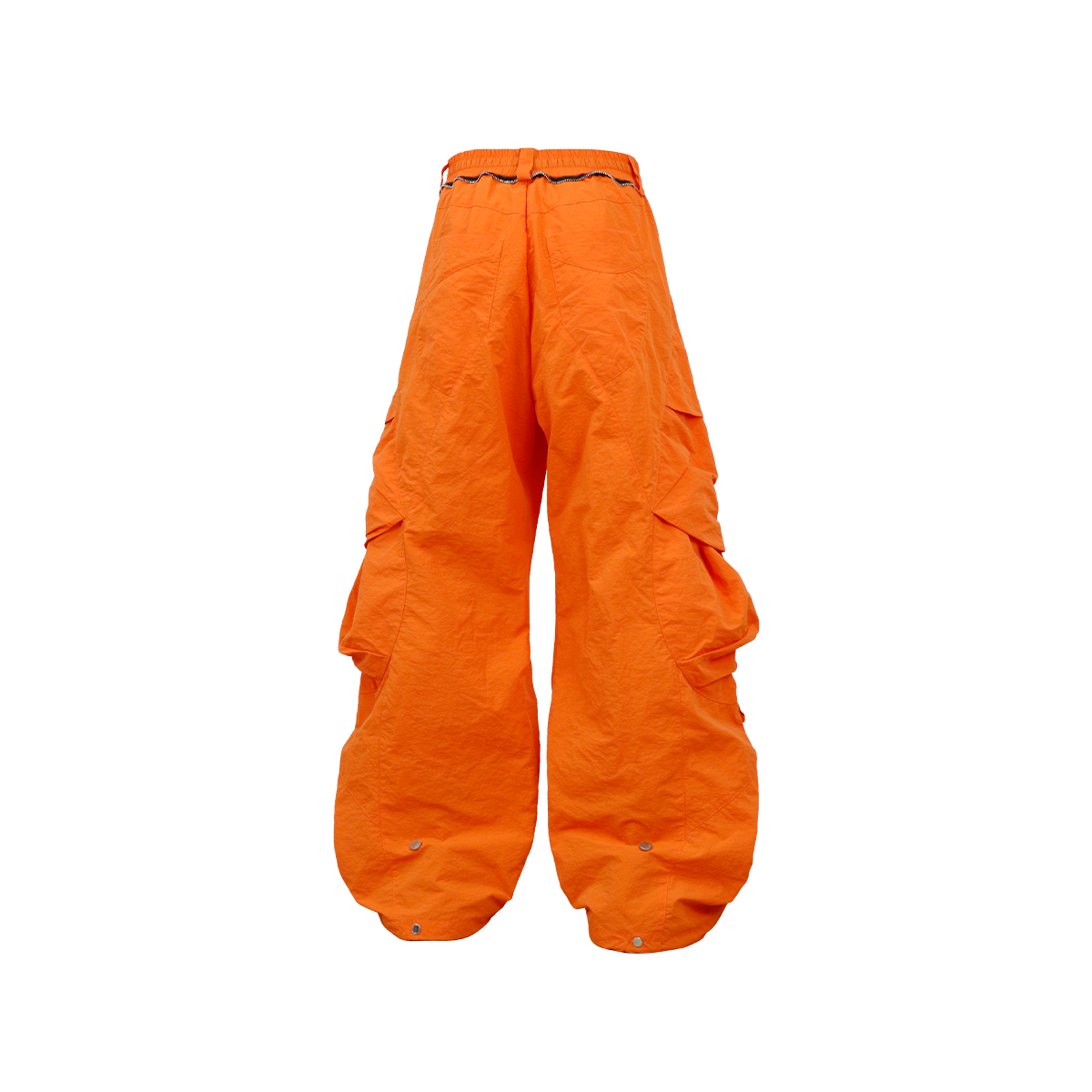 RELABEL Waterproof Nylon Drawstring Oversized Cargo Orange, premium urban and streetwear designers apparel on PROJECTISR.com, RELABEL