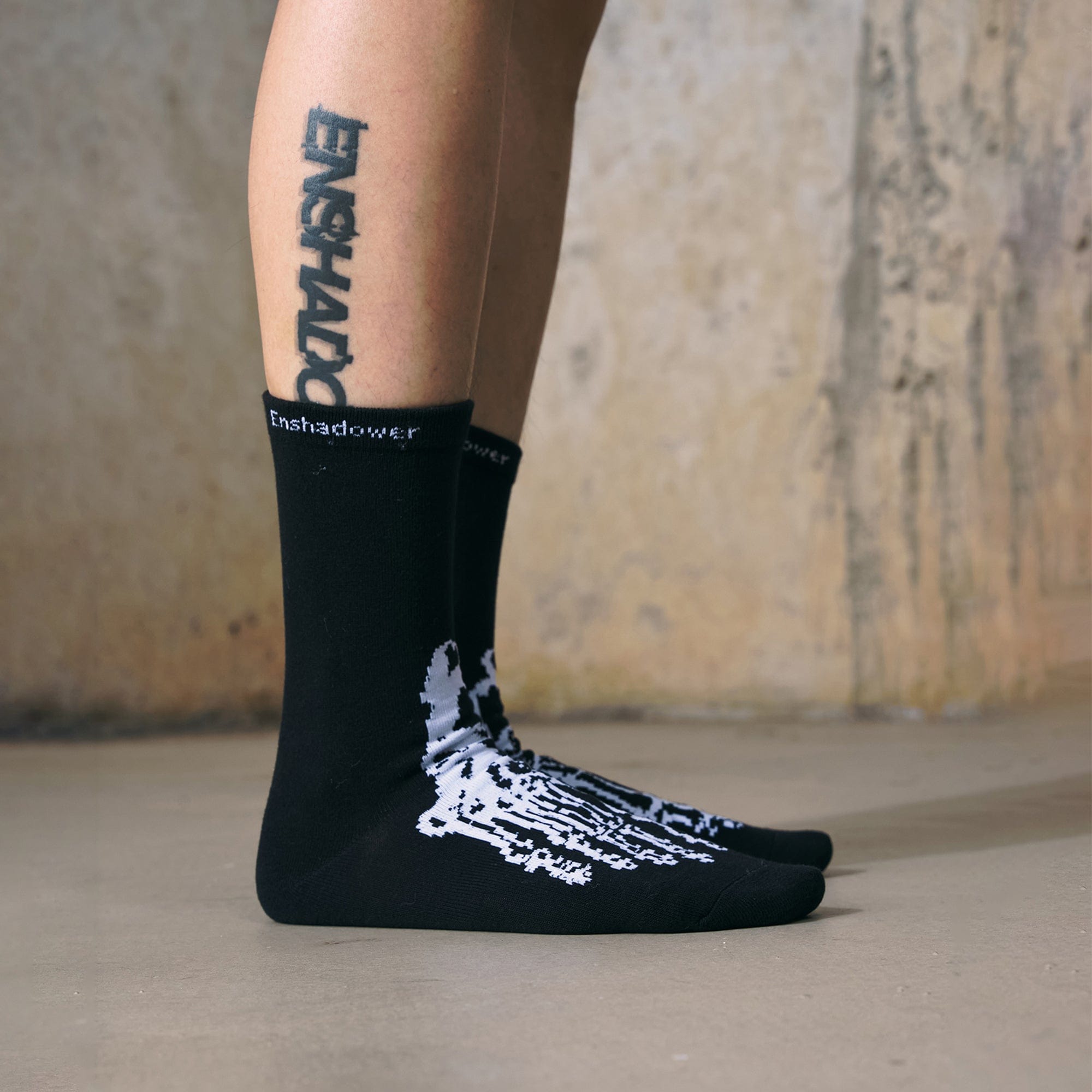 ENSHADOWER Skeleton Socks, premium urban and streetwear designers apparel on PROJECTISR.com, ENSHADOWER