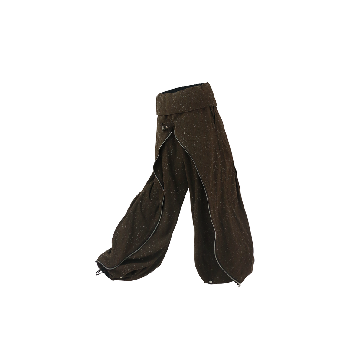 RELABEL Deconstructed Pleated Wool-Blend Trousers