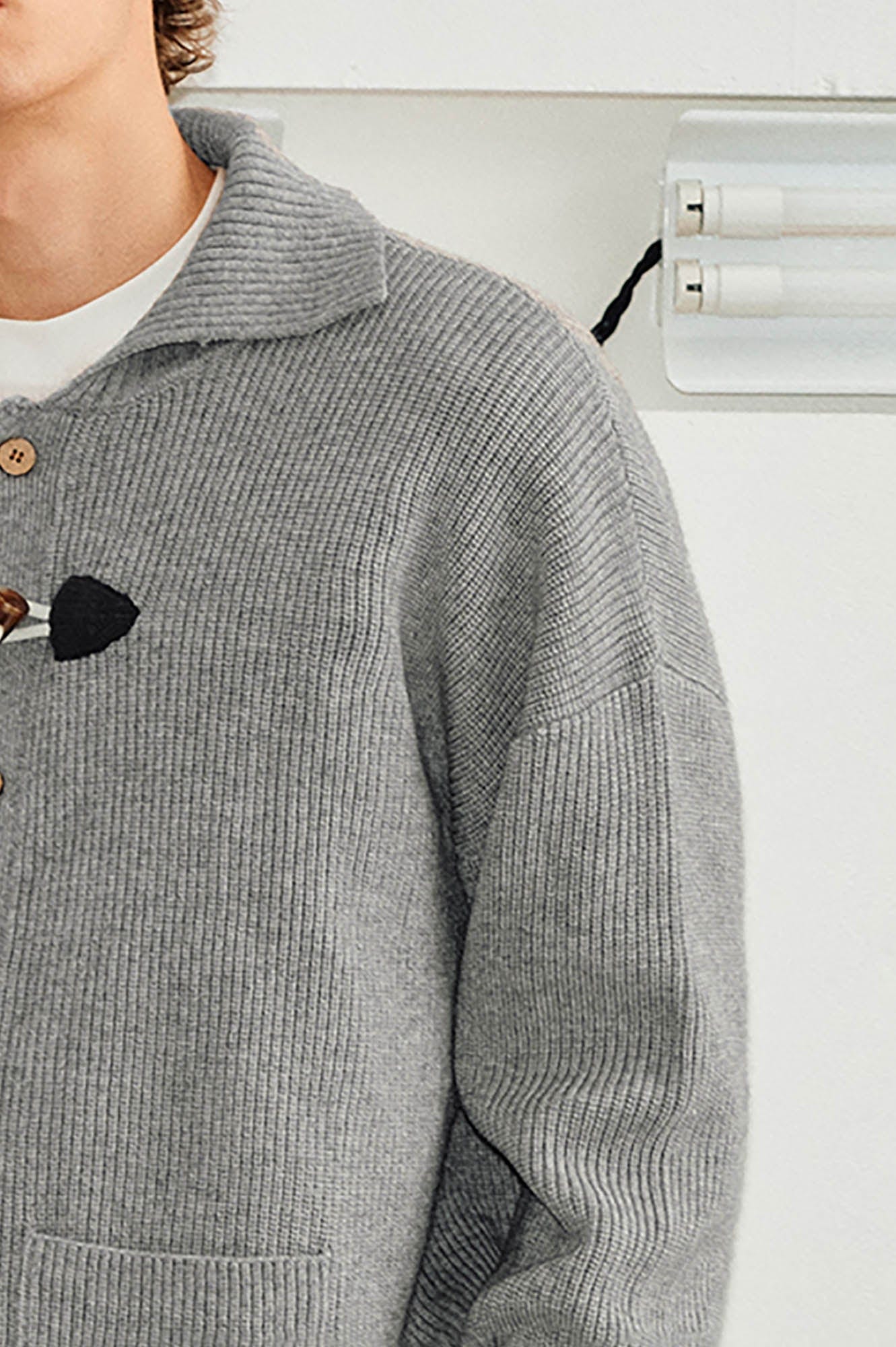 KREATE Toggle Button Knit Cardigan