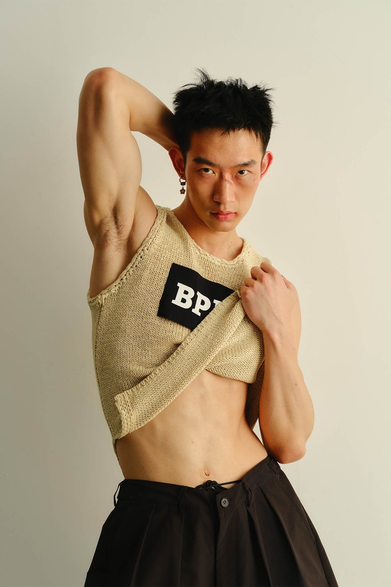 KADAKADA BPM Patchwork Knitted Vest