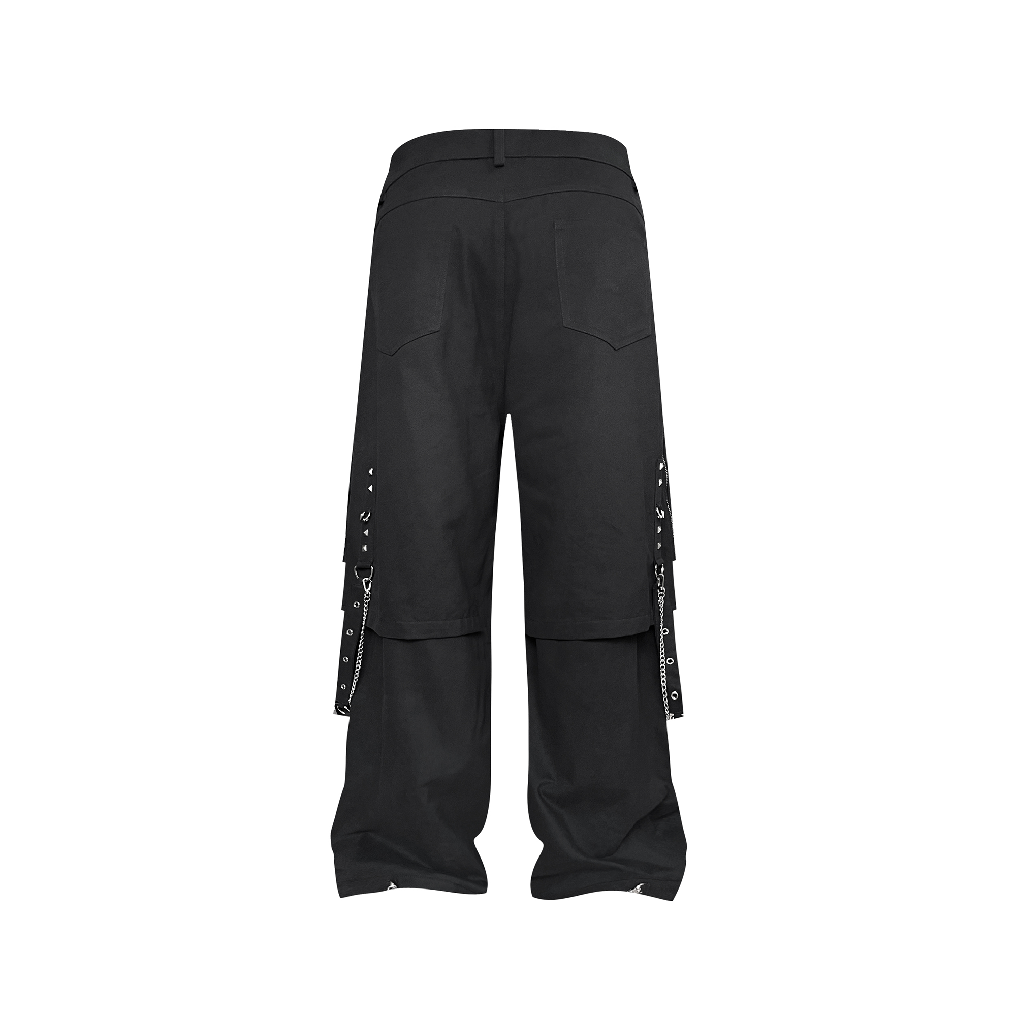 TH4SWE Punk Chain-Strap Cargo Pants
