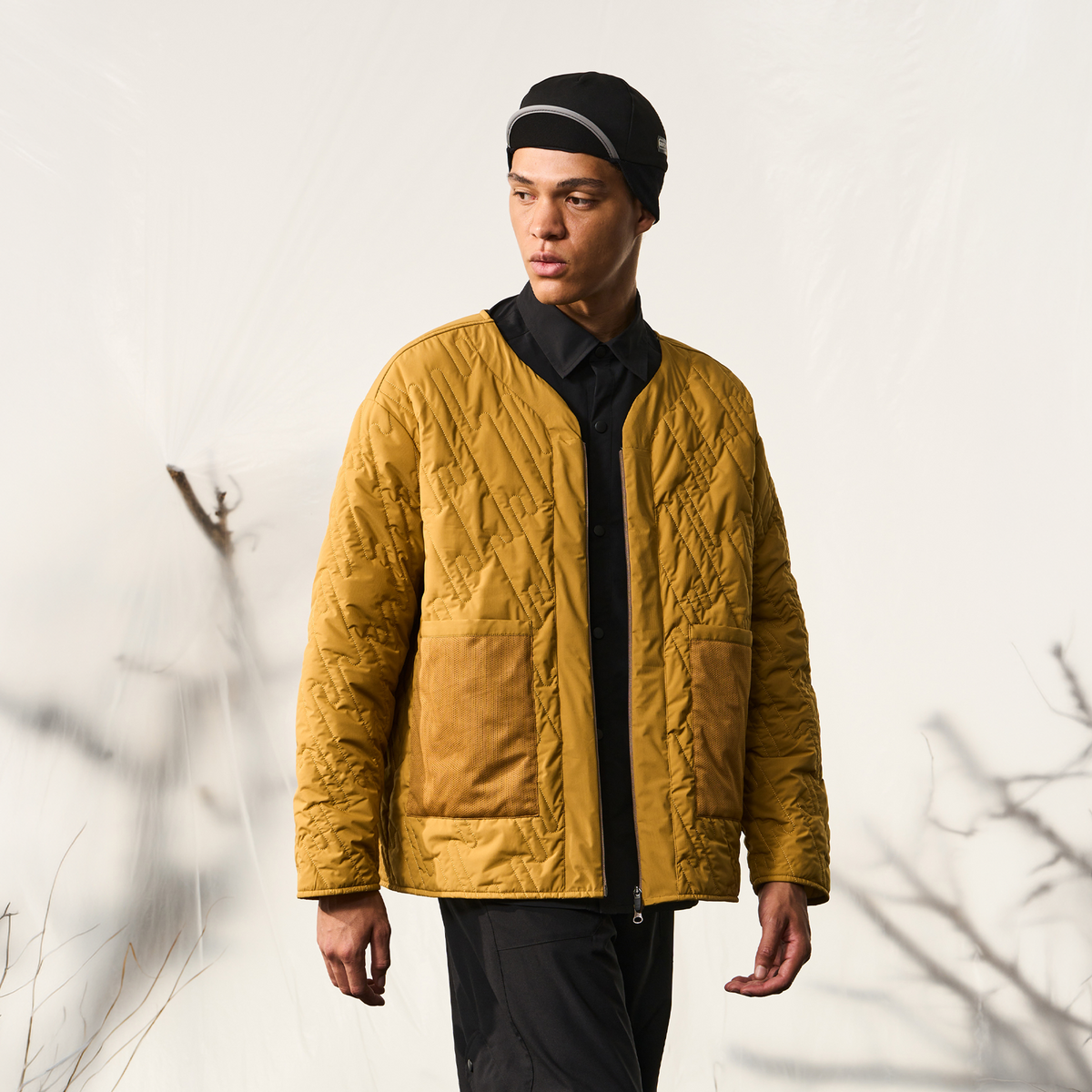 HALCYON Quilted Cotton-Padded Outdoor Jacket, premium urban and streetwear designers apparel on PROJECTISR.com, HALCYON