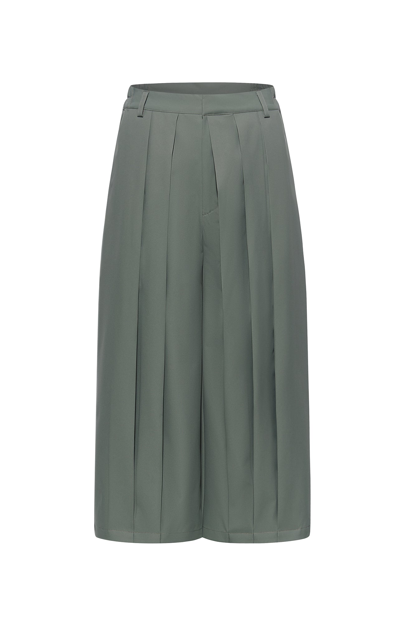 7440 37 1 Oversized Triple-Pleat Cropped Trousers