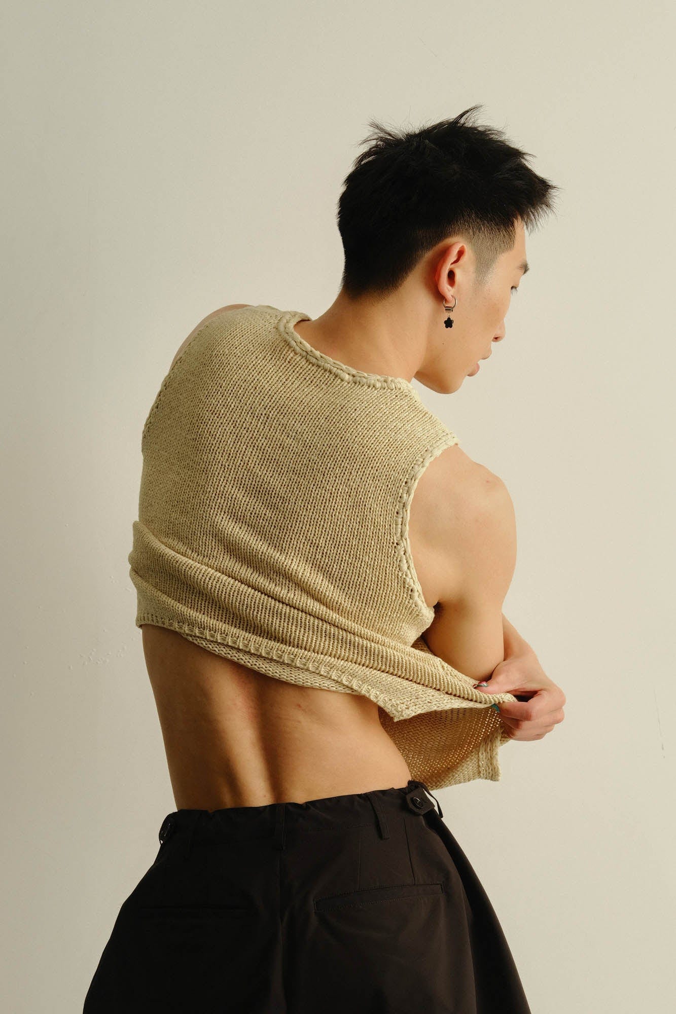 KADAKADA BPM Patchwork Knitted Vest