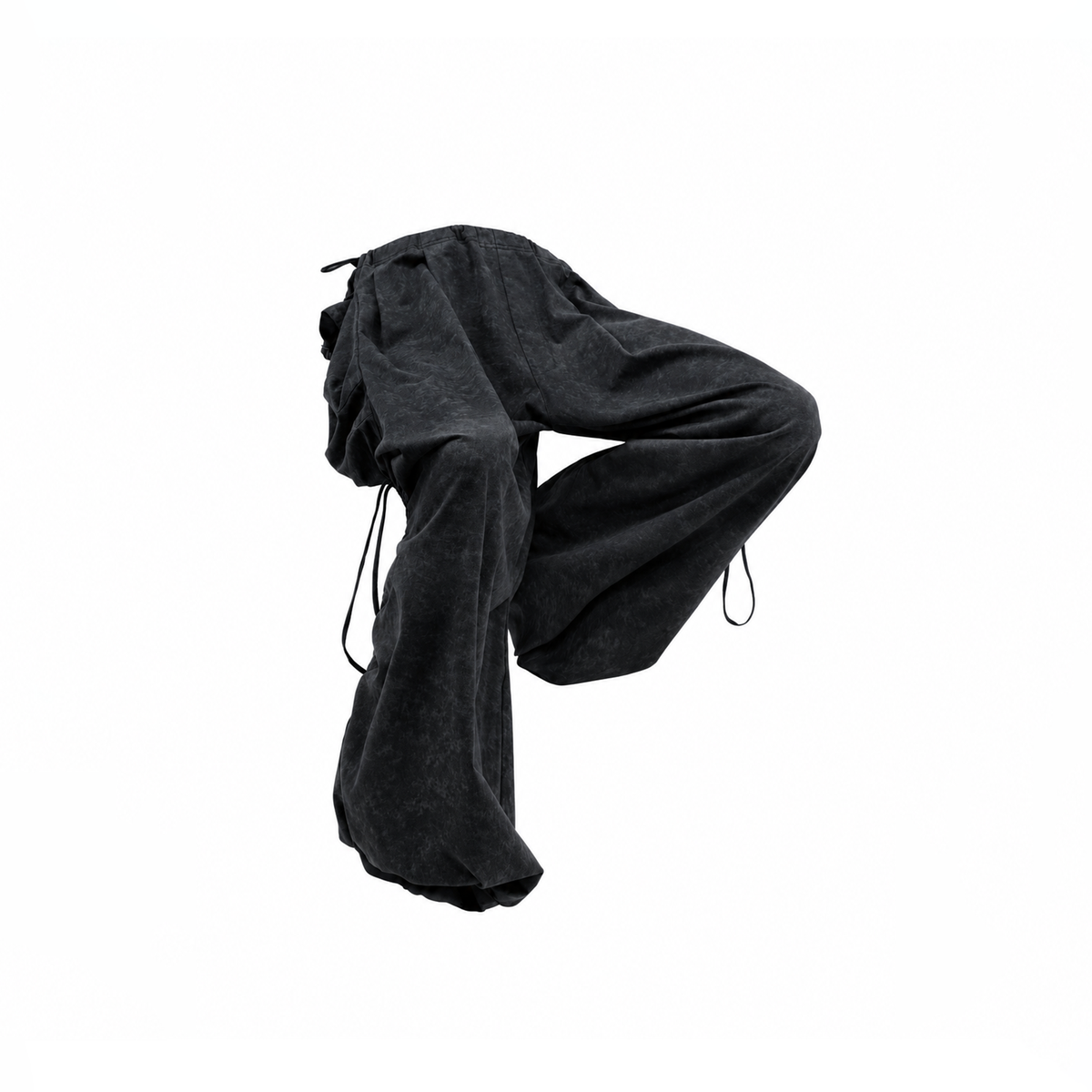 RELABEL Tie-Dye Pleated Adjustable Hem Sweatpants